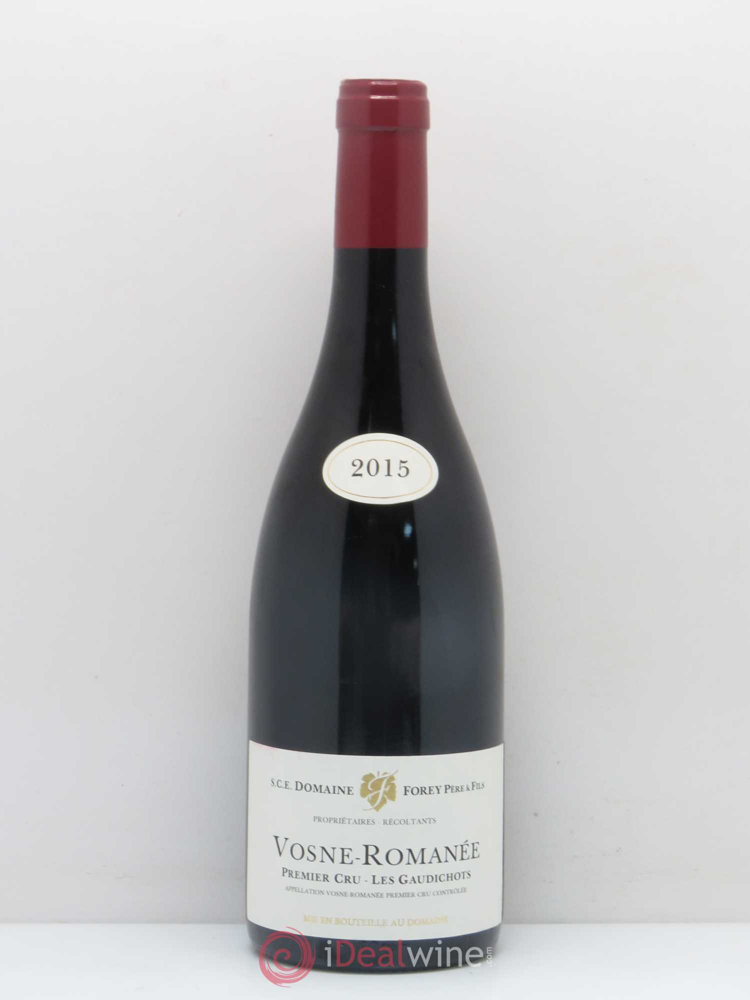 Vosne-Romanée 1er Cru Les Gaudichots Forey Père et Fils (Domaine) 2015 - Lot de 1 bouteille - 0