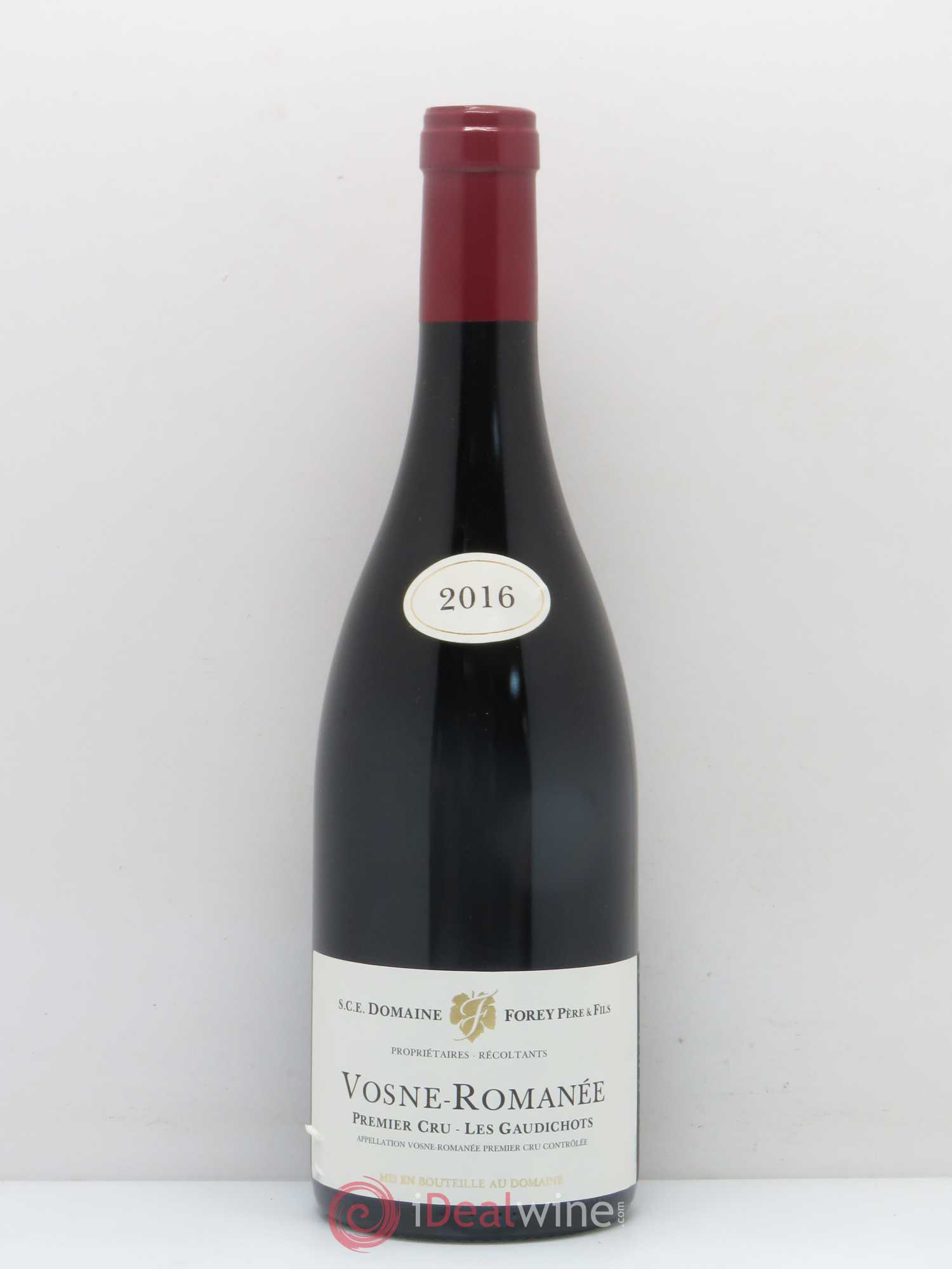 Vosne-Romanée 1er Cru Les Gaudichots Forey Père et Fils (Domaine) 2016 - Lot de 1 bouteille - 0