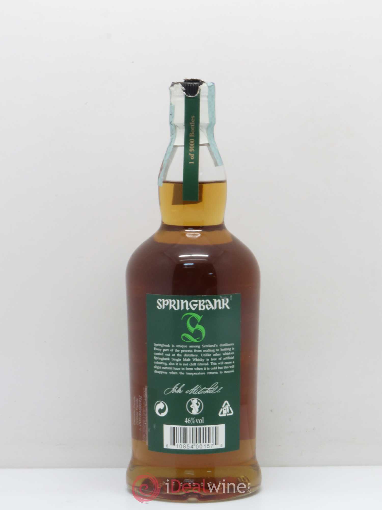 Whisky Ecosse Campbeltown Springbank 13 YO GREEN single malt 46% - Lotto di 1 bottiglia - 1