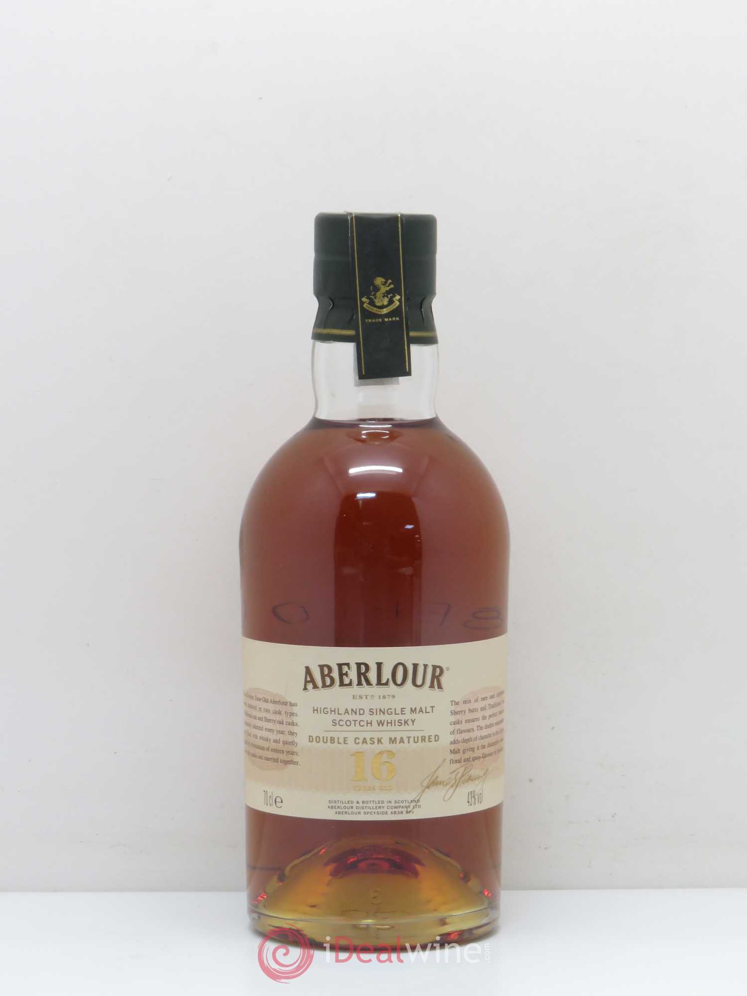 Whisky Ecosse Speyside ABERLOUR 16 ans Double Cask Matured 43% - Posten von 1 Flasche - 0