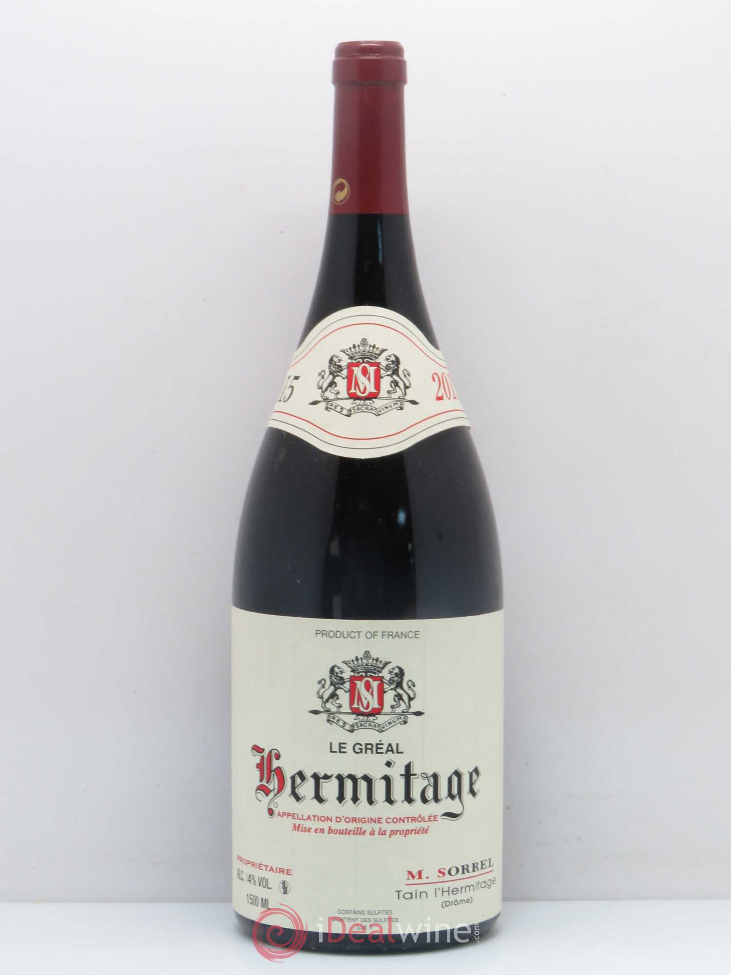 Hermitage Le Gréal Marc Sorrel 2015 - Lot de 1 magnum - 0