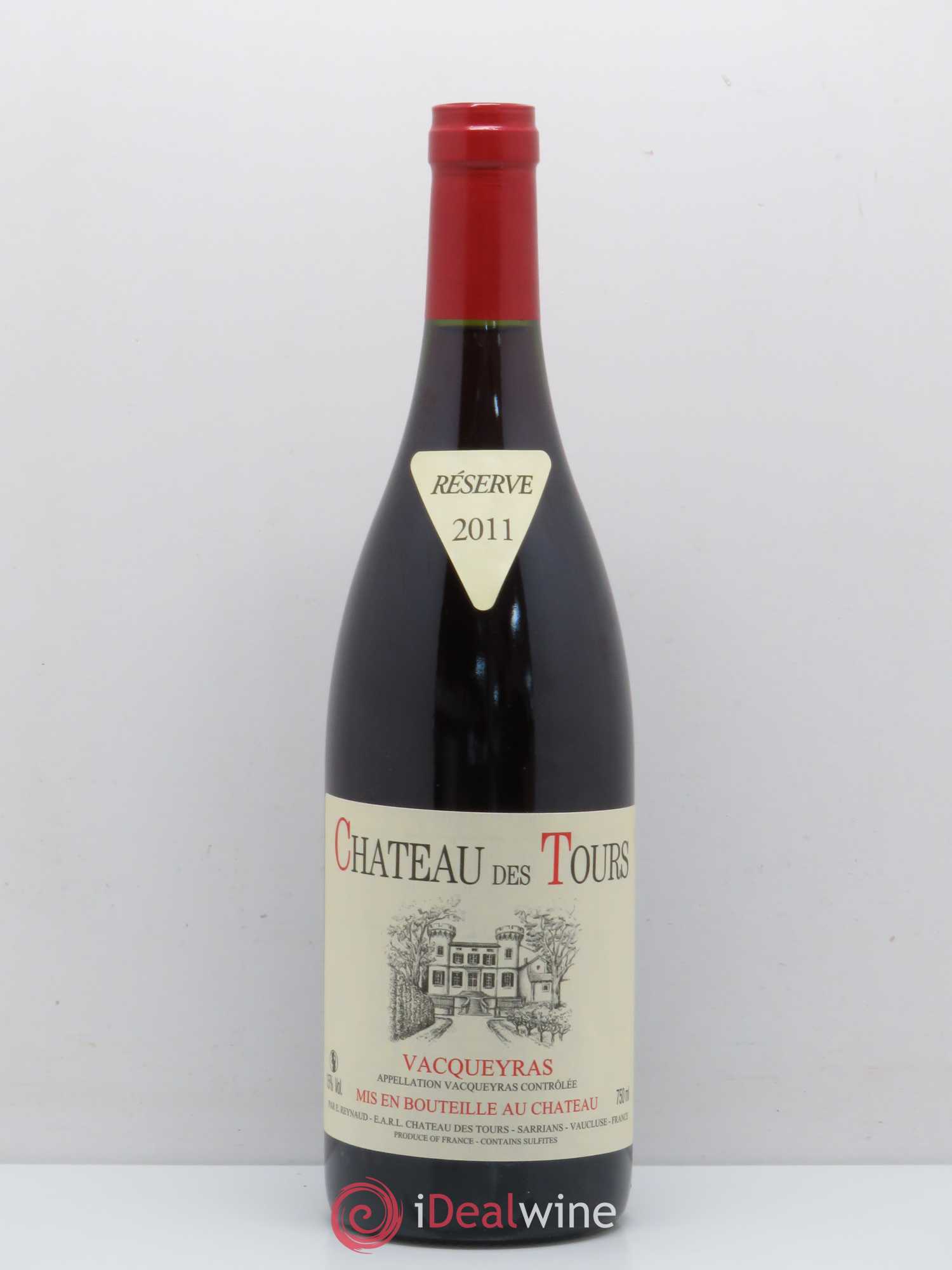 Vacqueyras Château des Tours Emmanuel Reynaud 2011 - Lot de 1 bouteille - 0
