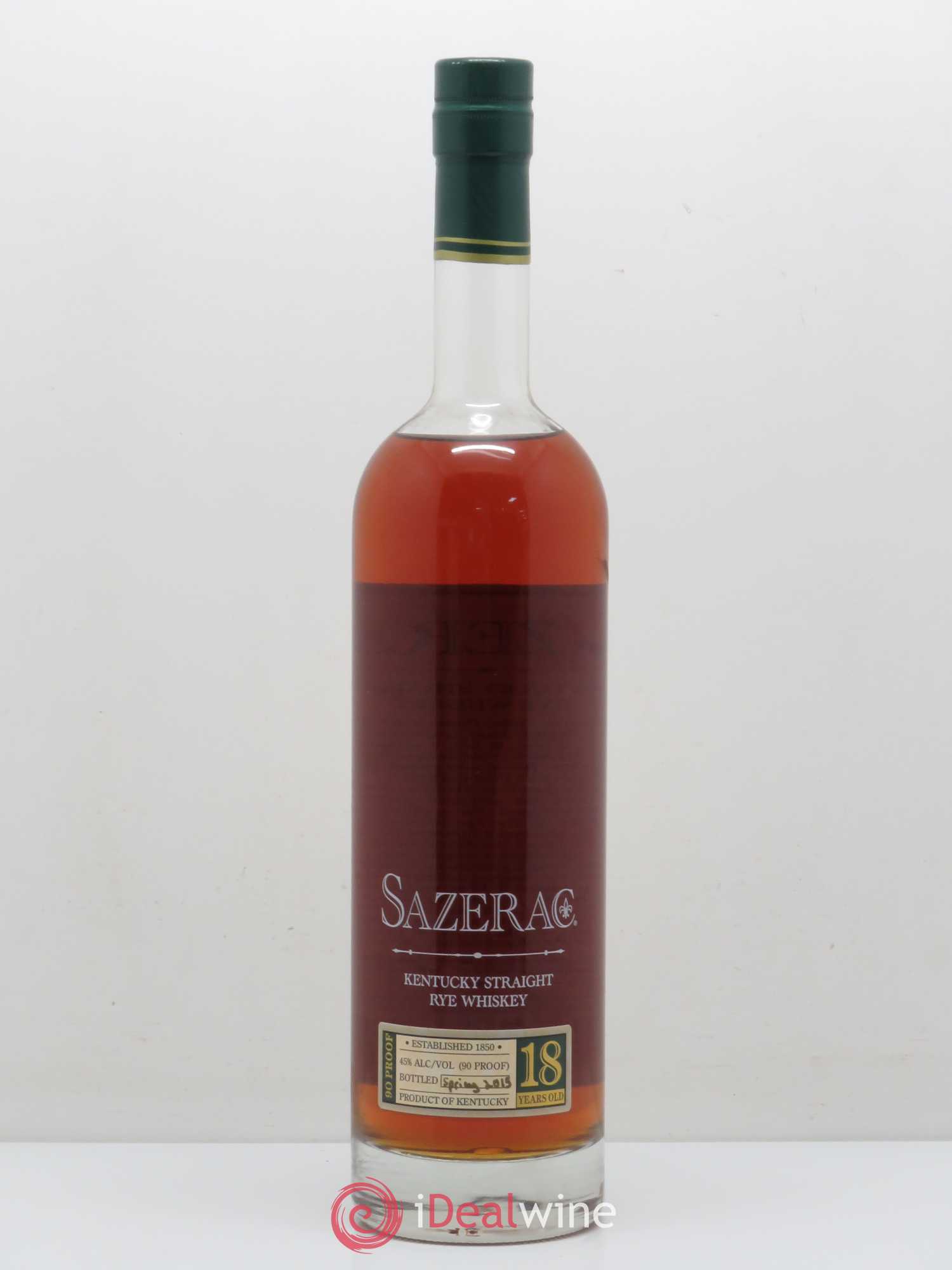 Whisky Kentucky Sazerac 18 ans d'âge Spring Release 90 Proof 2013 - Posten von 1 Flasche - 0