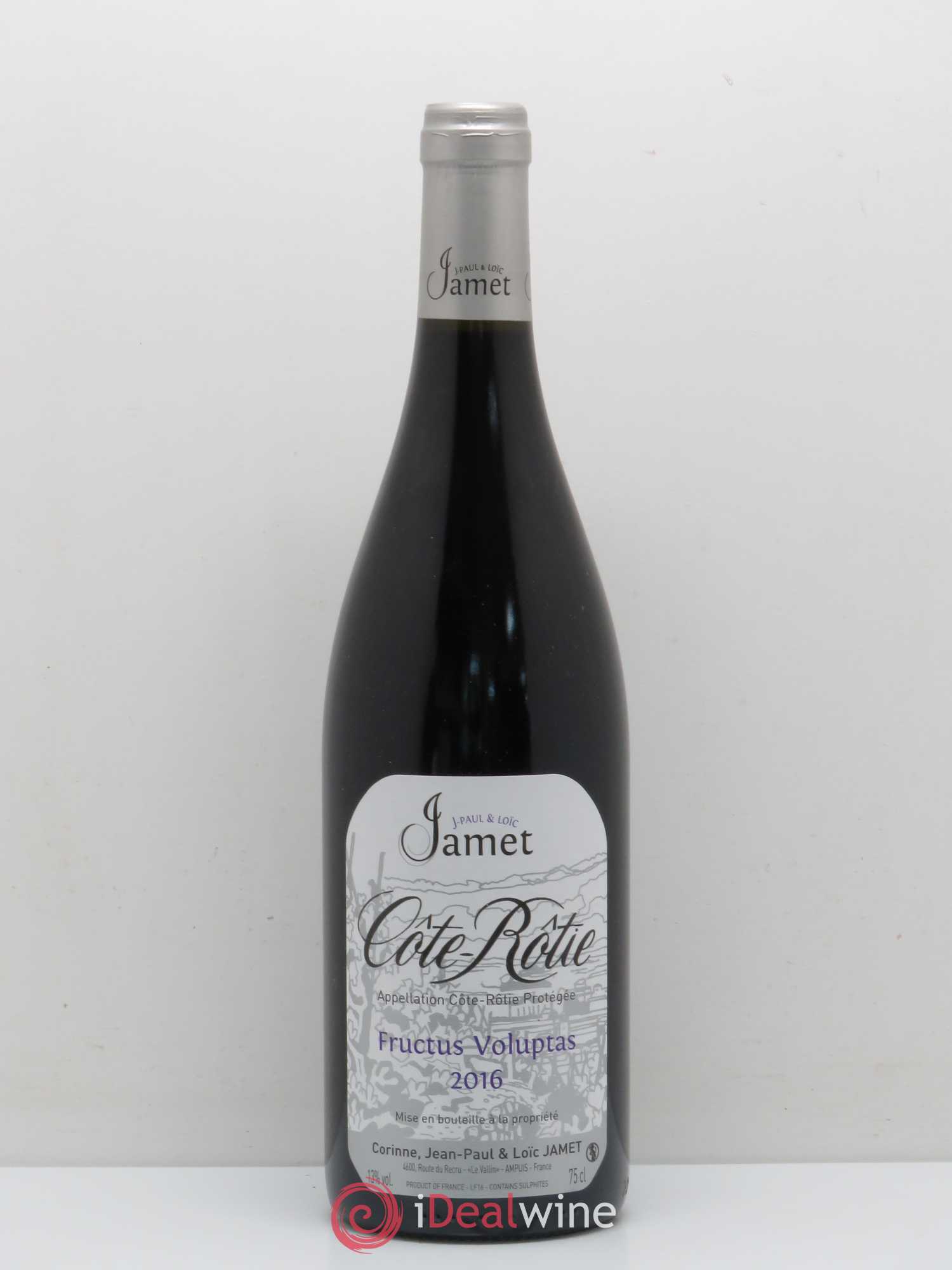 Côte-Rôtie Fructus Voluptas Jamet (Domaine) 2016 - Lot de 1 bouteille - 0