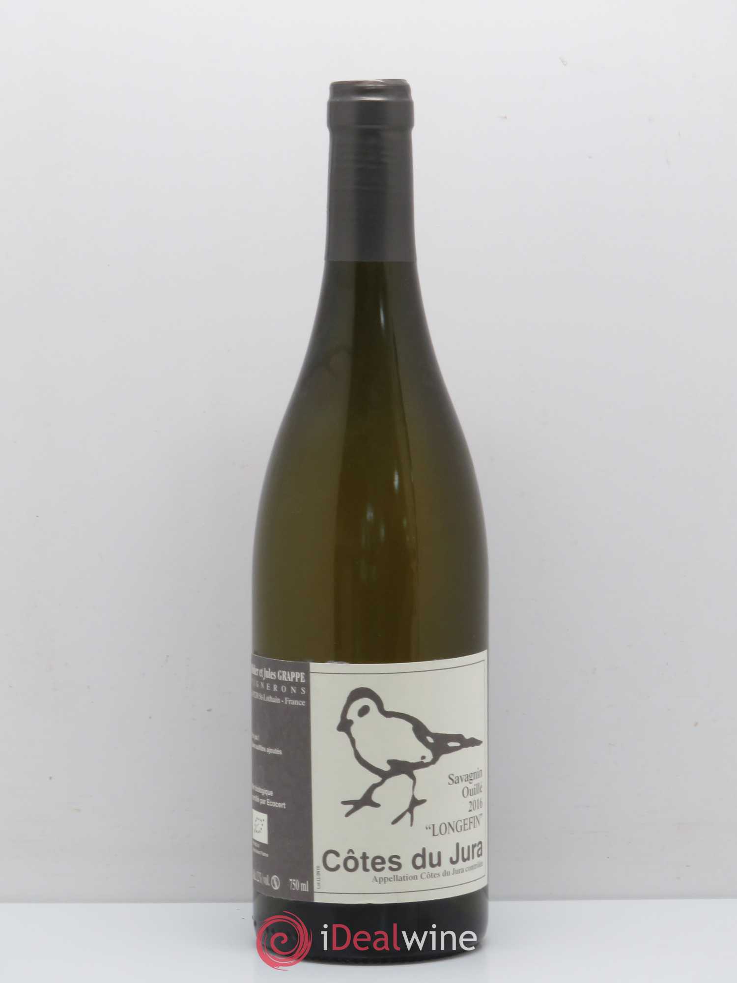 Côtes du Jura Savagnin ouillé Longefin Domaine Didier Grappe 2016 - Posten von 1 Flasche - 0