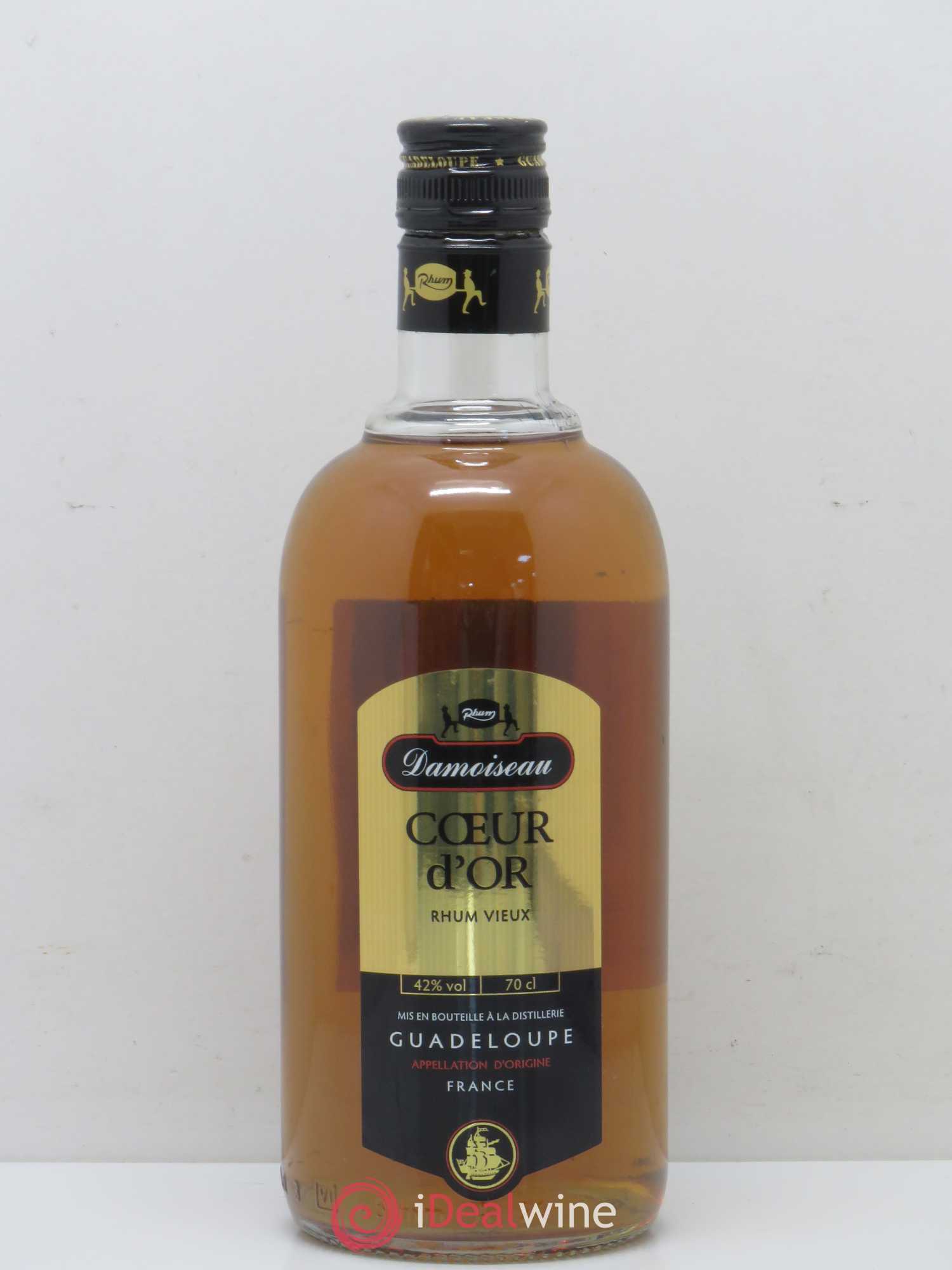 Rhum Damoiseau Rhum vieux Coeur d'or - Lot de 1 bouteille - 0