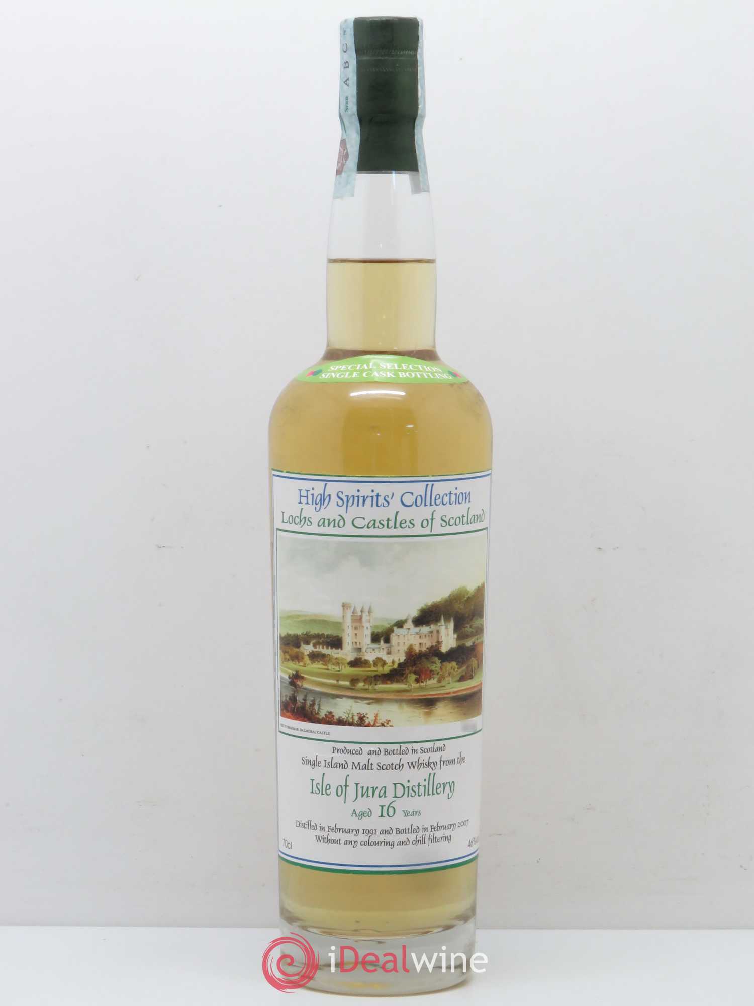 Whisky Jura Single Malt 16 ans High Spirits Selection Lochs and Castles of Scotland - Posten von 1 Flasche - 0