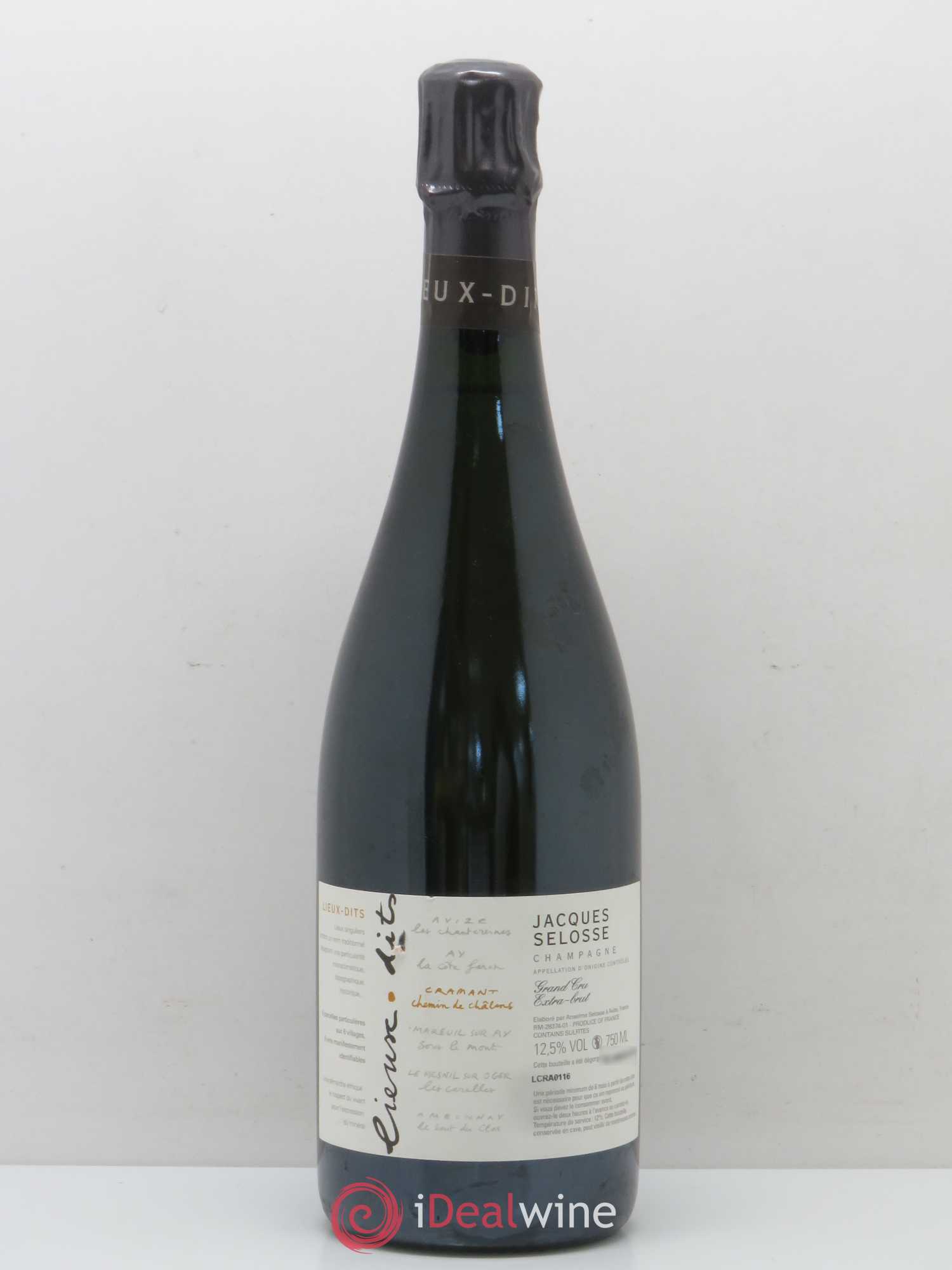 Champagne Cramant Les Chemins de Chalon Domaine Jacques Selosse - Posten von 1 Flasche - 0