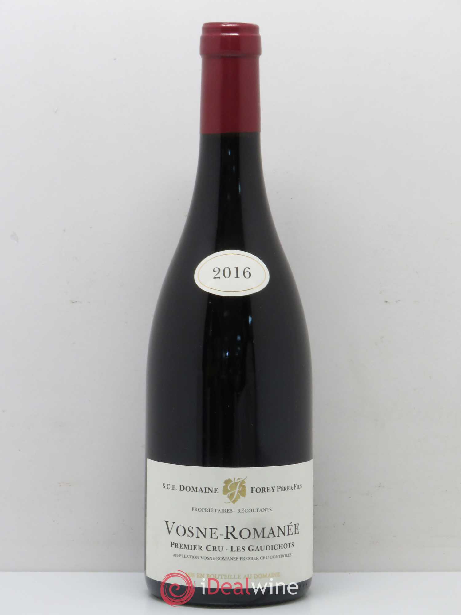 Vosne-Romanée 1er Cru Les Gaudichots Forey Père et Fils (Domaine) 2016 - Lot de 1 bouteille - 0