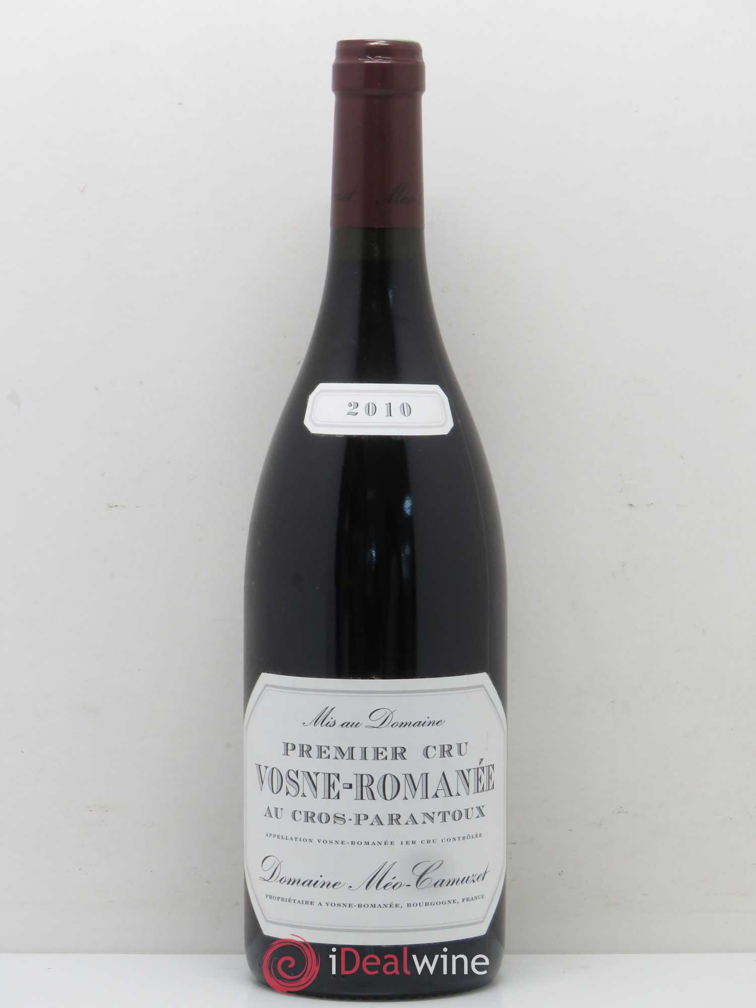 Vosne-Romanée 1er Cru Au Cros Parantoux Méo-Camuzet (Domaine) 2010 - Lot de 1 bouteille - 0