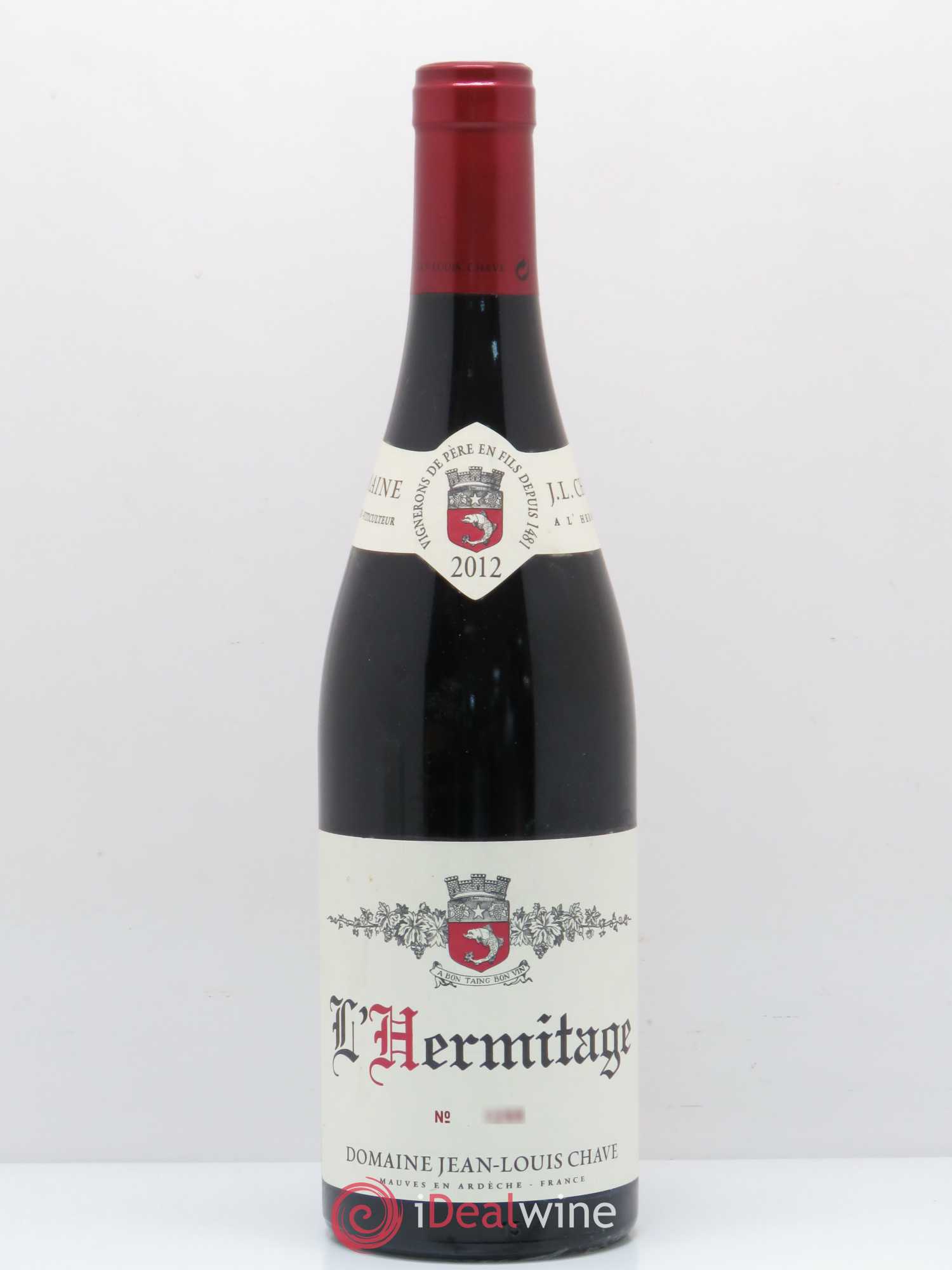 Hermitage Jean-Louis Chave 2012 - Lot de 1 bouteille - 0