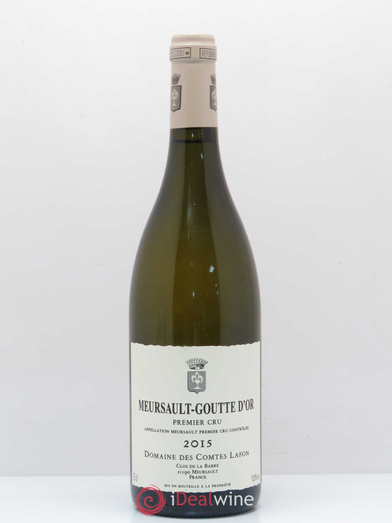 Meursault 1er Cru Goutte d'Or Comtes Lafon (Domaine des) 2015 - Lot de 1 bouteille - 0