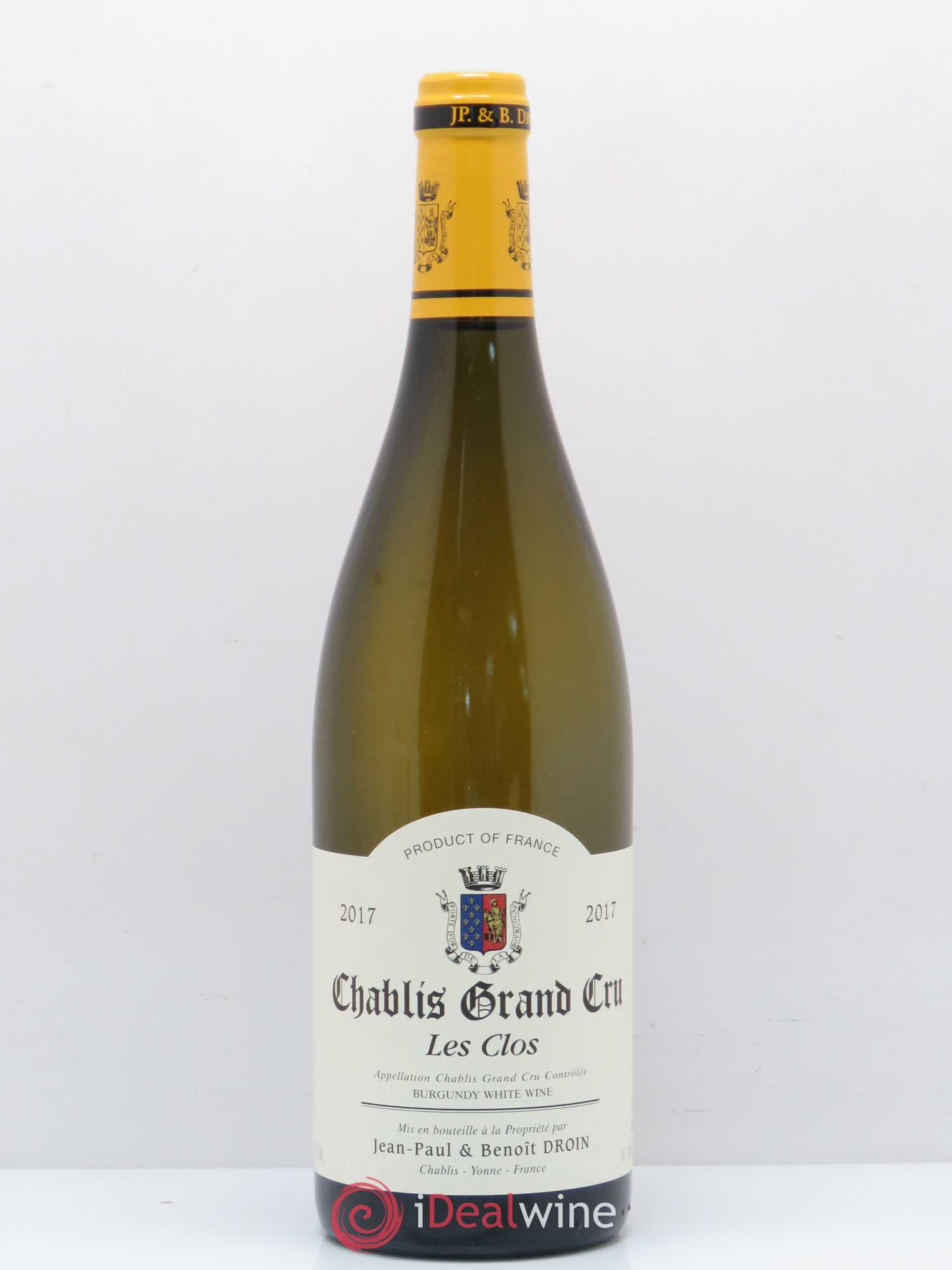 Chablis Grand Cru Les Clos Jean-Paul & Benoît Droin (Domaine) 2017 - Lot de 1 bouteille - 0