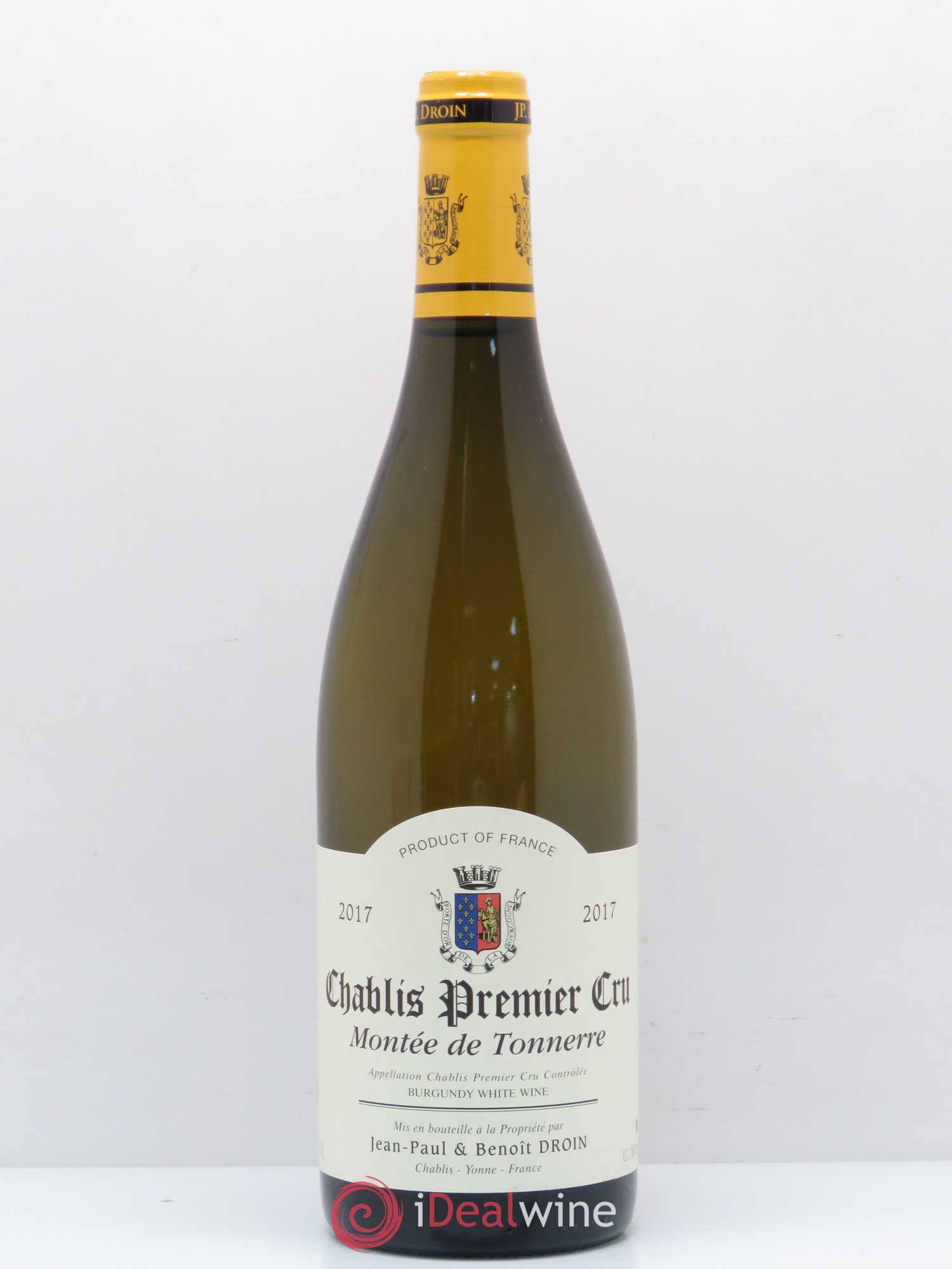Chablis 1er Cru Montée de Tonnerre Jean-Paul & Benoît Droin (Domaine) 2017 - Posten von 1 Flasche - 0