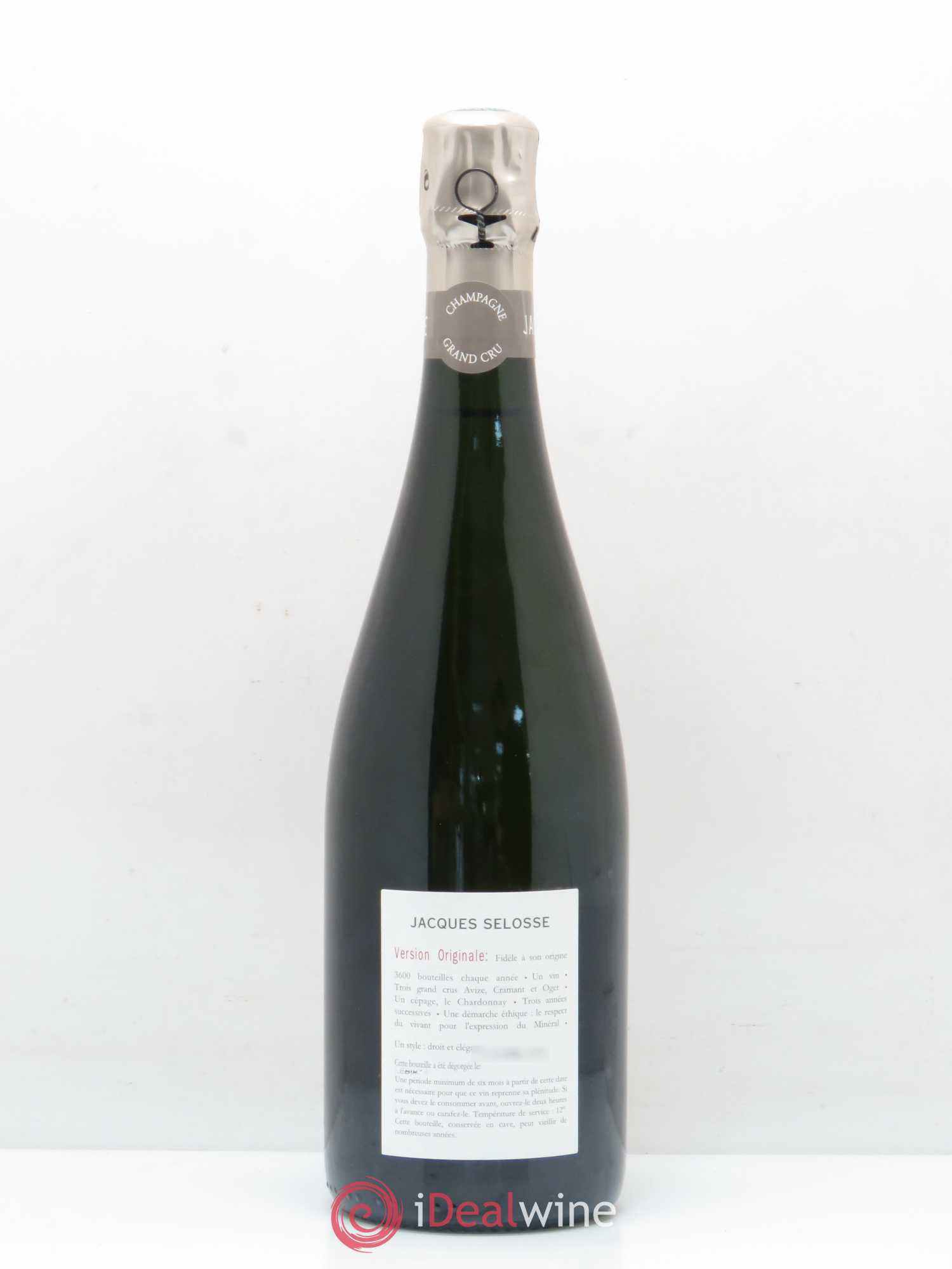 Version Originale Jacques Selosse 2016 - Posten von 1 Flasche - 1