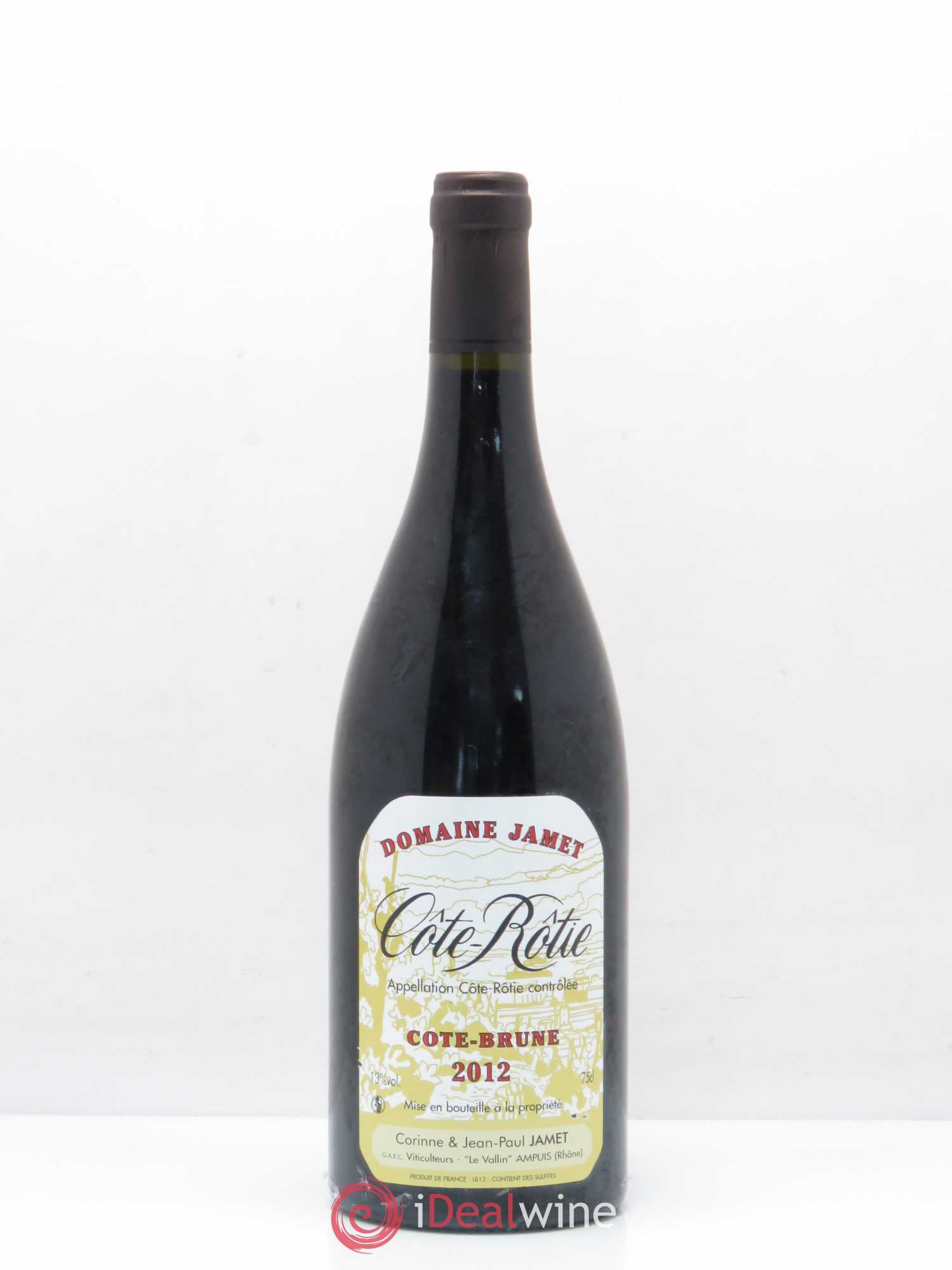 Côte-Rôtie Côte Brune Jamet (Domaine) 2012 - Lot de 1 bouteille - 0