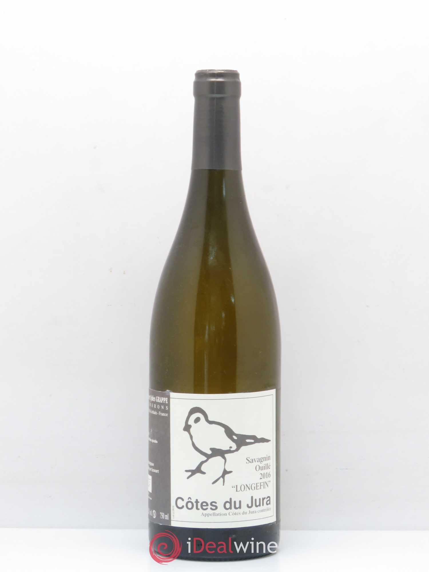 Côtes du Jura Savagnin Ouillé Longefin Didier Grappe 2016 - Posten von 1 Flasche - 0