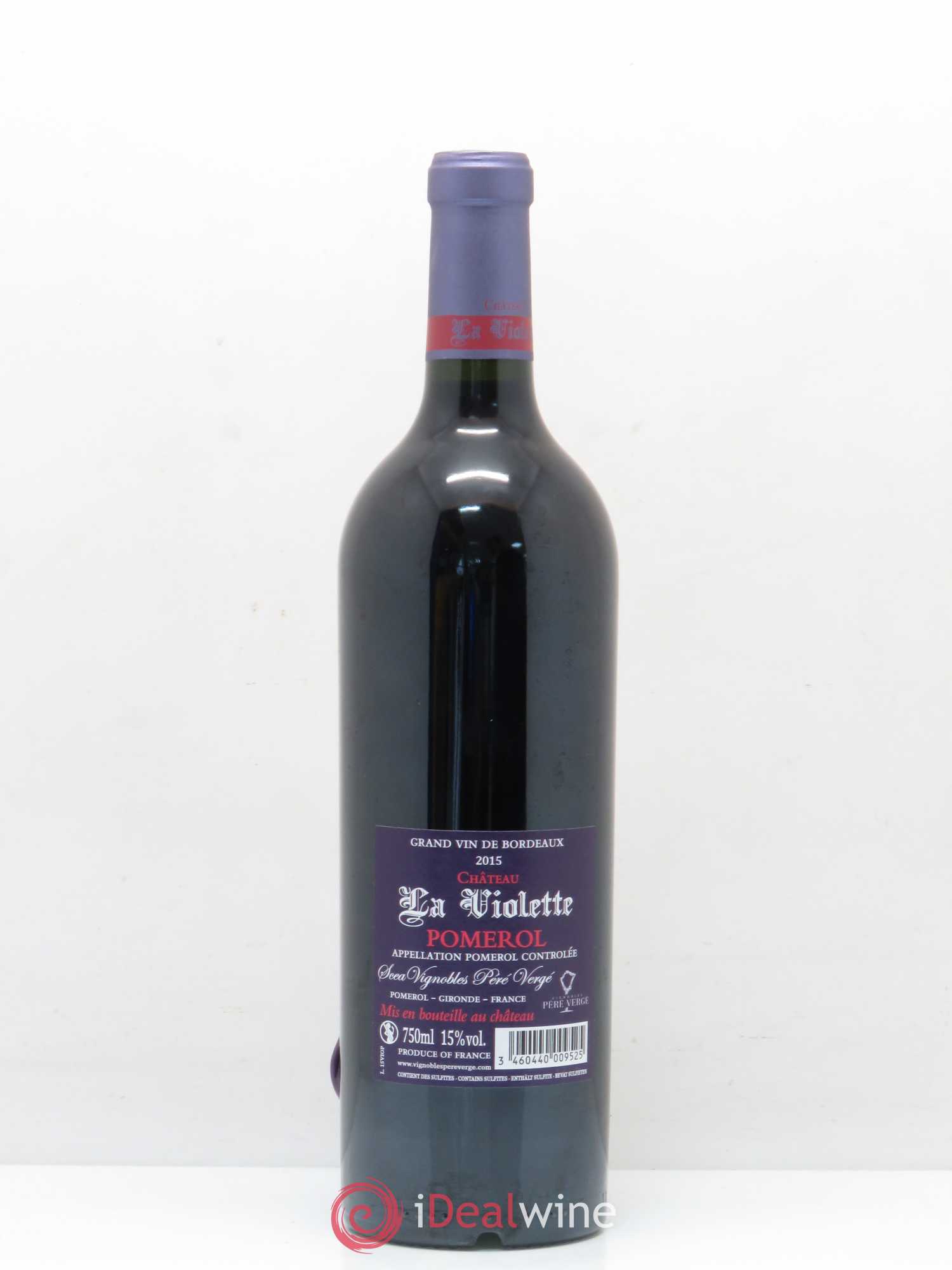 Pomerol Château La Violette 2015 - Posten von 1 Flasche - 1