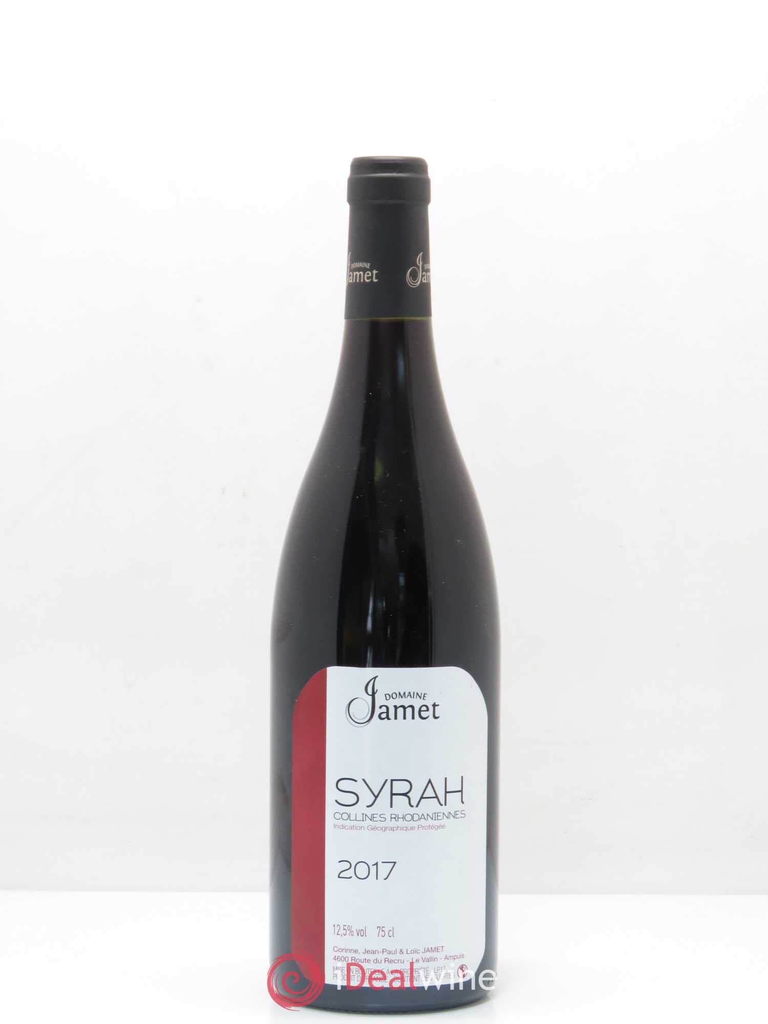 Rhône IGP Collines Rhodaniennes Syrah Domaine Jamet 2017 - Posten von 1 Flasche - 0