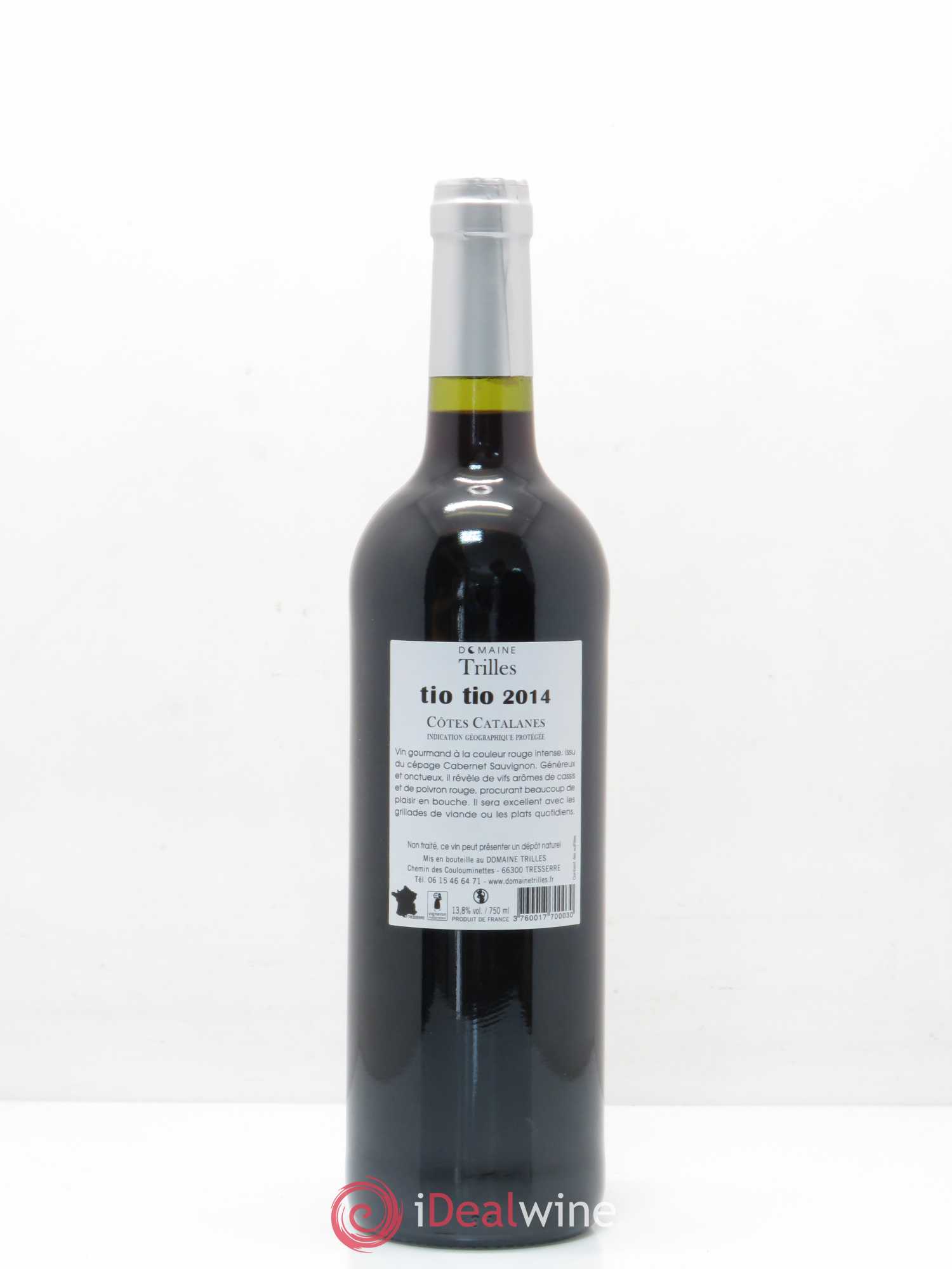 Côtes Catalanes (VDP des Côtes Catalanes) Domaine des Trillles Tio Tio (sans prix de réserve) 2014 - Posten von 1 Flasche - 1