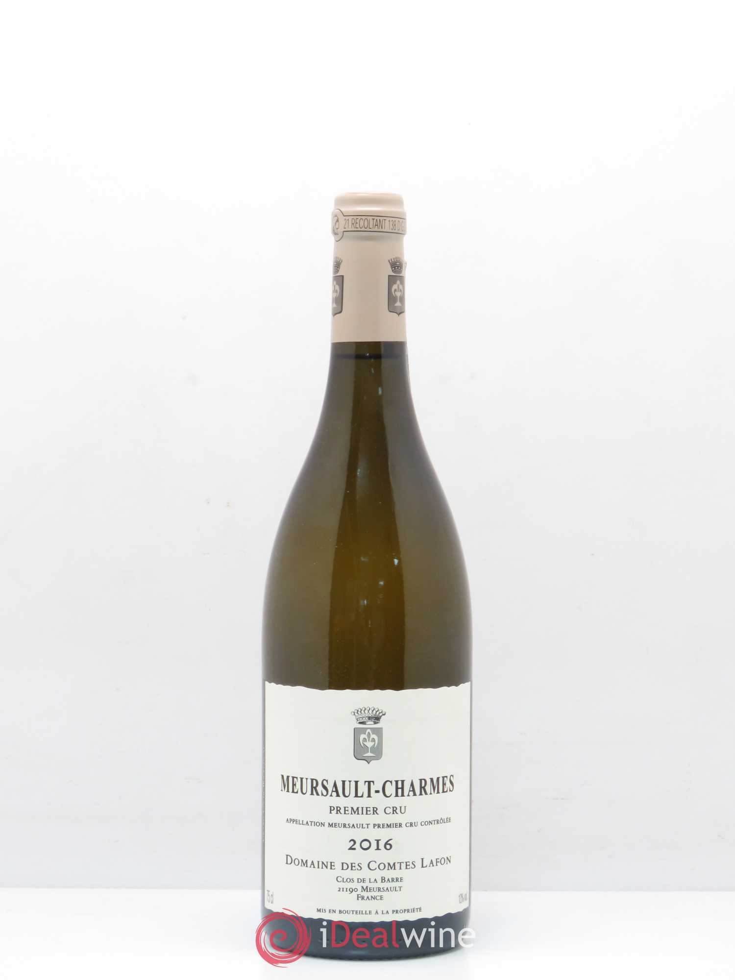 Meursault 1er Cru Charmes Comtes Lafon (Domaine des) 2016 - Lot de 1 bouteille - 0