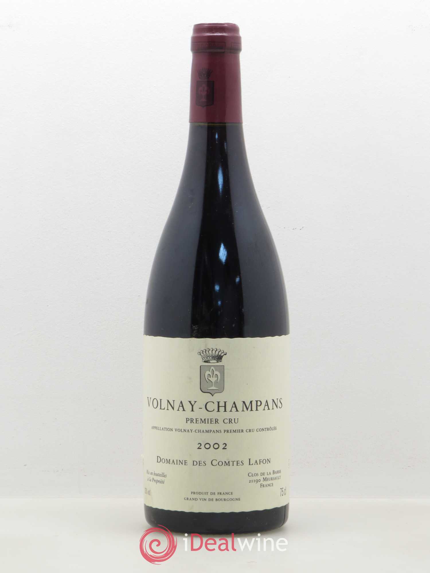 Volnay 1er Cru Champans Comtes Lafon (Domaine des) 2002 - Lot de 1 bouteille - 0