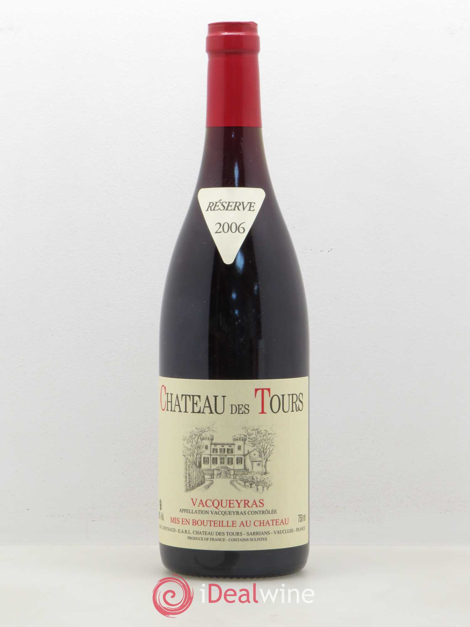 Vacqueyras Château des Tours Emmanuel Reynaud 2006 - Lot de 1 bouteille - 0