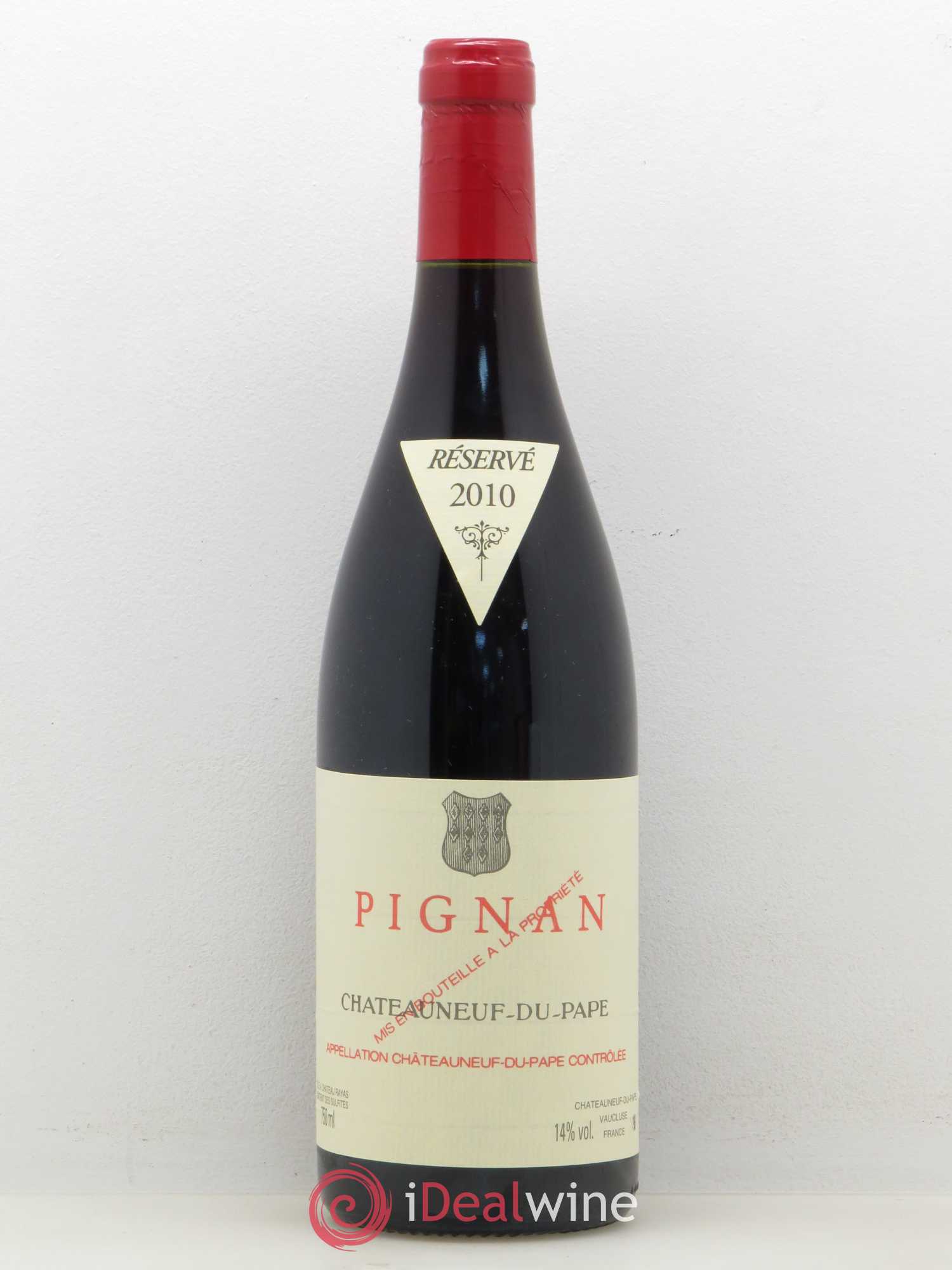 Châteauneuf-du-Pape Pignan Emmanuel Reynaud 2010 - Lot de 1 bouteille - 0