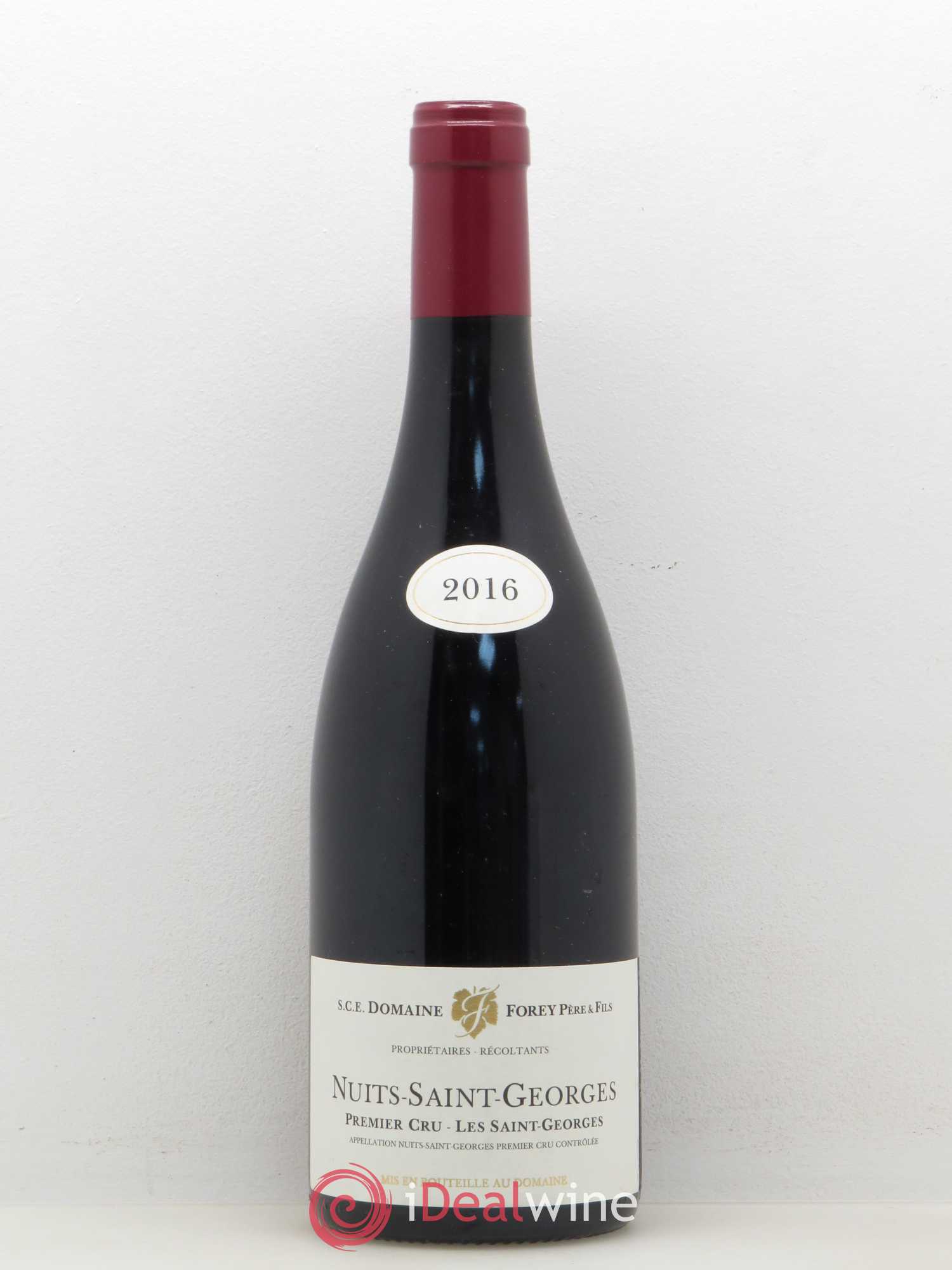 Nuits-Saint-Georges 1er Cru Les Saints Georges Domaine Forey 2016 - Posten von 1 Flasche - 0