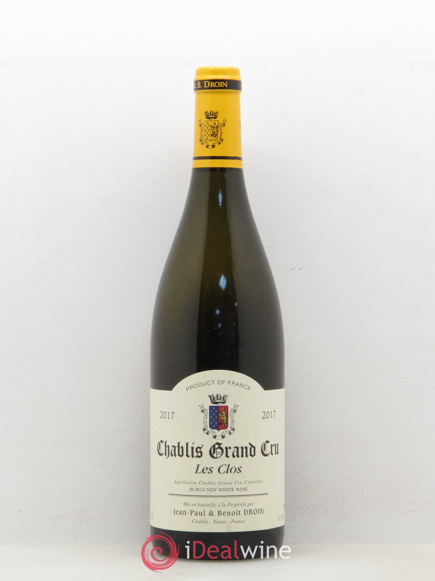 Chablis Grand Cru Les Clos Jean-Paul & Benoît Droin (Domaine) 2017 - Lot de 1 bouteille - 0