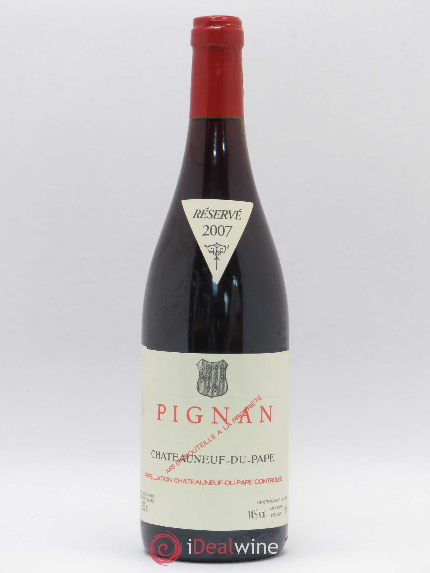 Châteauneuf-du-Pape Pignan Emmanuel Reynaud (sans prix de réserve) 2007 - Lot de 1 bouteille - 0