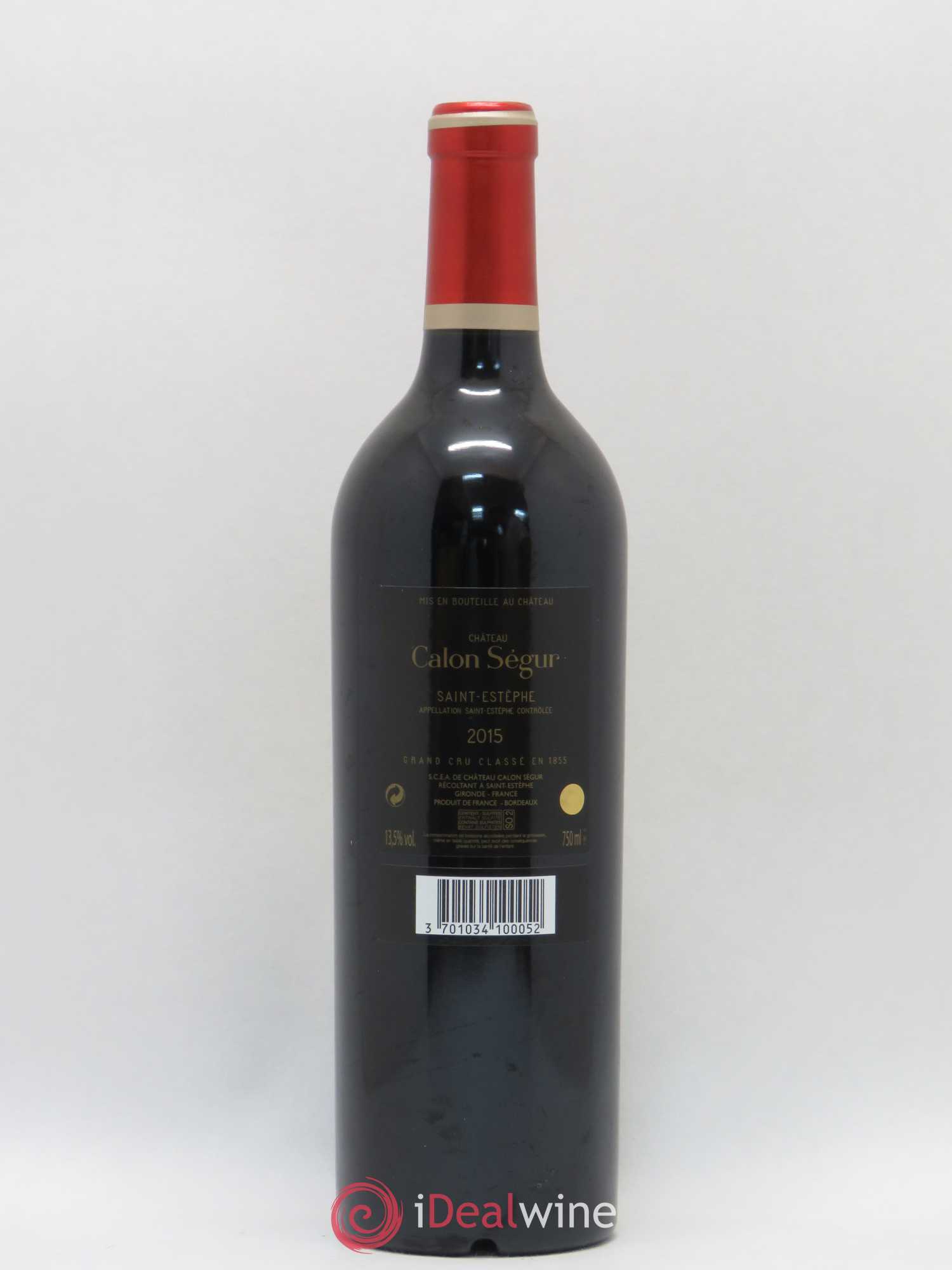 Château Calon Ségur 3ème Grand Cru Classé 2015 - Lot de 1 bouteille - 1