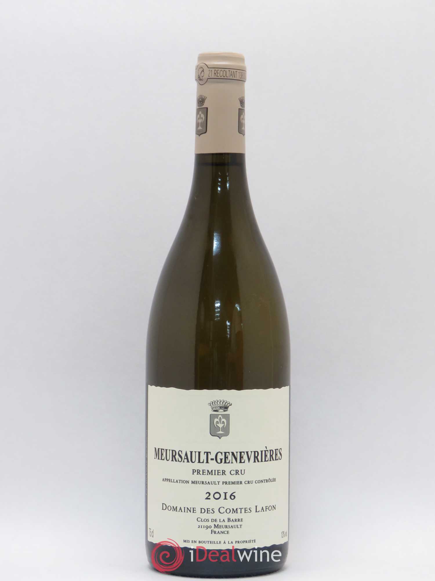 Meursault 1er Cru Genevrières Comtes Lafon (Domaine des) 2016 - Lot de 1 bouteille - 0