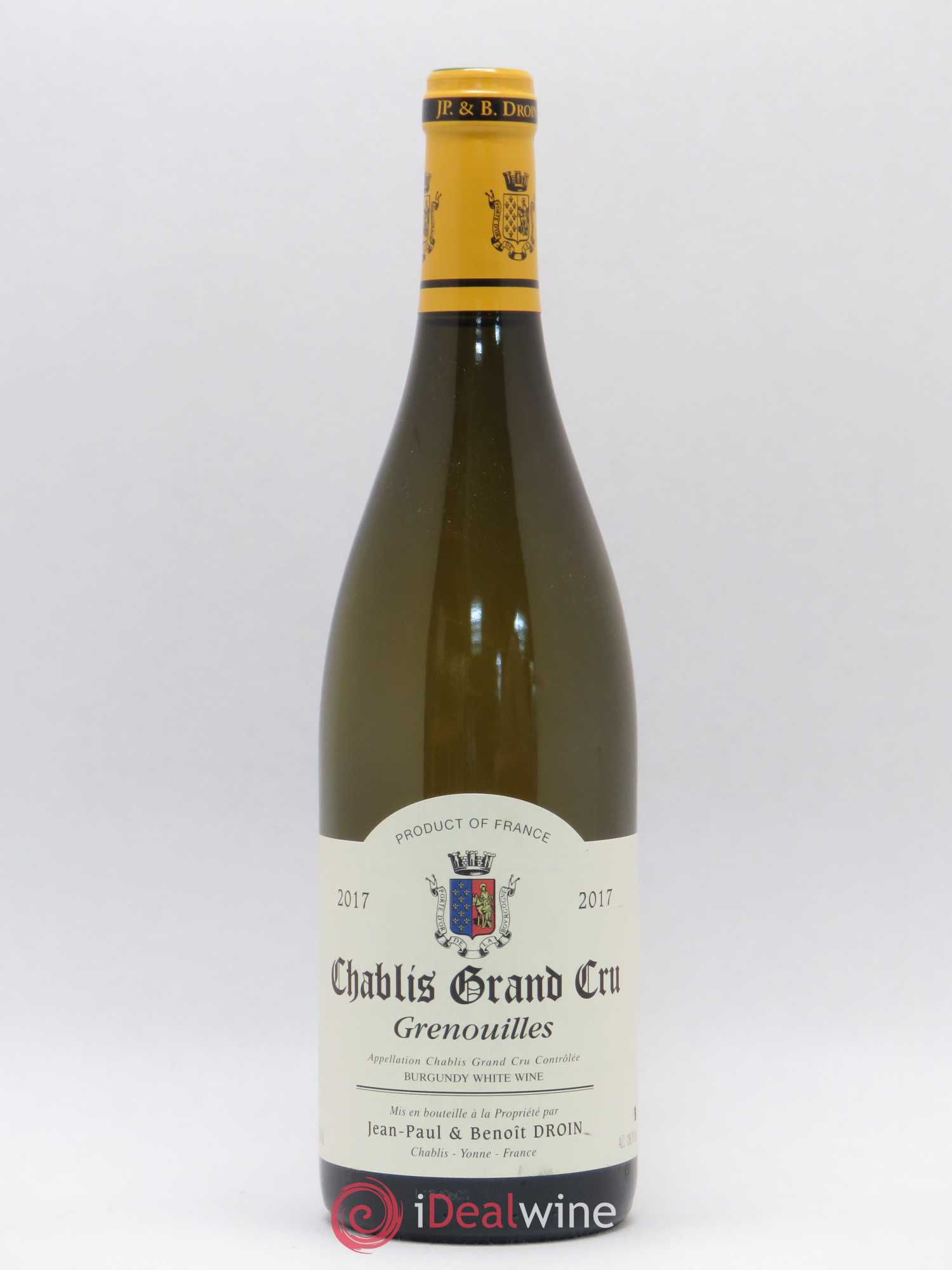 Chablis Grand Cru Grenouilles Jean-Paul & Benoît Droin (Domaine) 2017 - Lot de 1 bouteille - 0