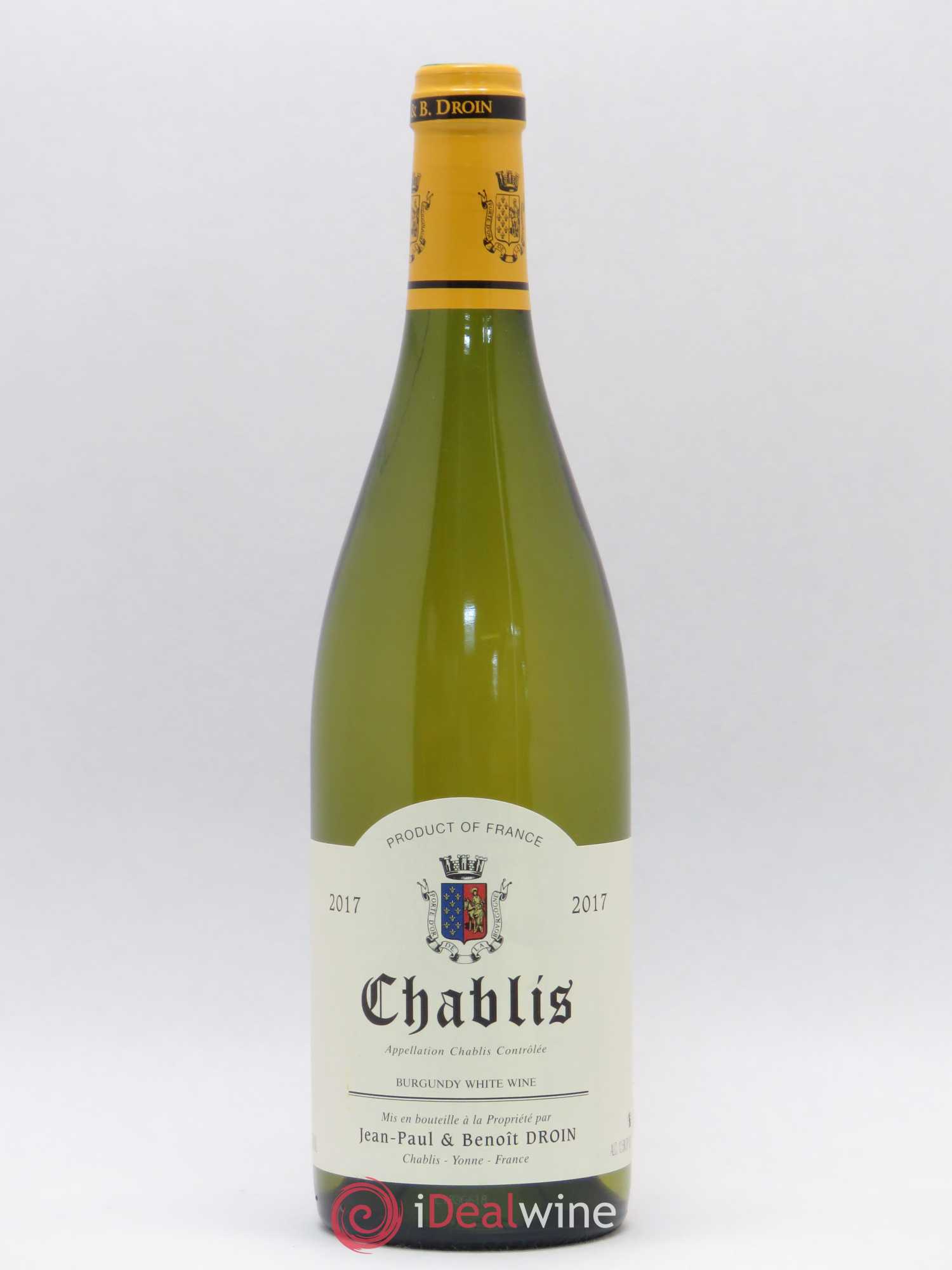 Chablis Jean-Paul & Benoît Droin (Domaine) 2017 - Lot de 1 bouteille - 0