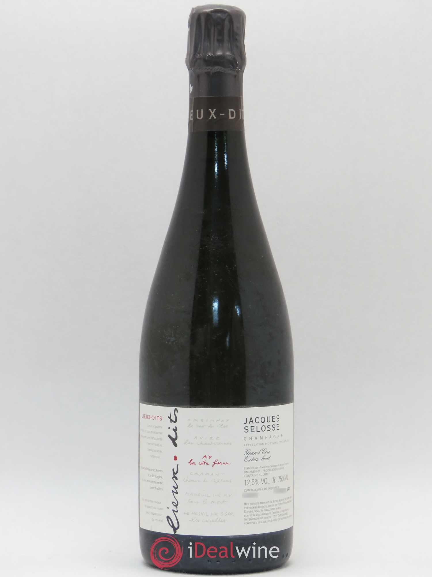 La Côte Faron Blanc de Noirs Grand Cru Extra-Brut Jacques Selosse - Lot de 1 bouteille - 0