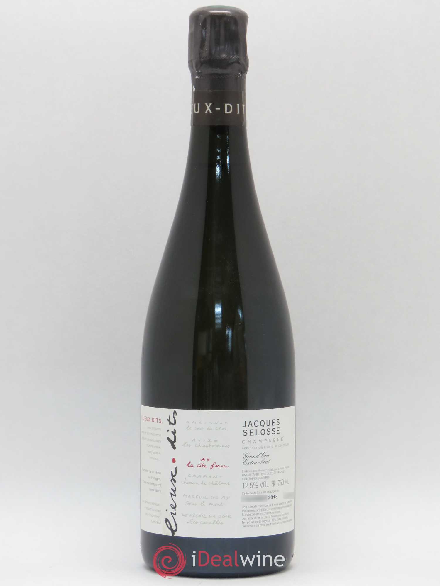 La Côte Faron Blanc de Noirs Grand Cru Extra-Brut Jacques Selosse - Lot de 1 bouteille - 0