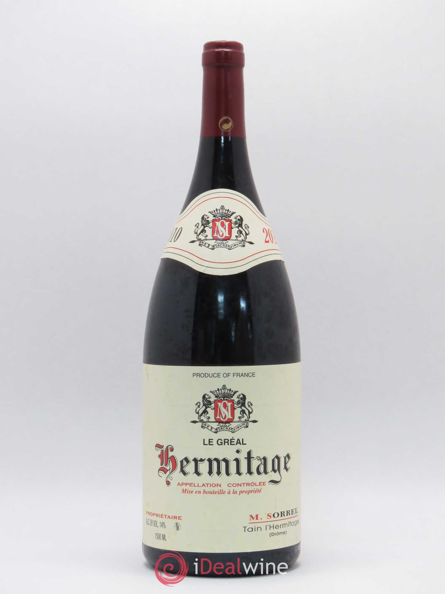 Hermitage Le Gréal Marc Sorrel 2010 - Lot de 1 magnum - 0