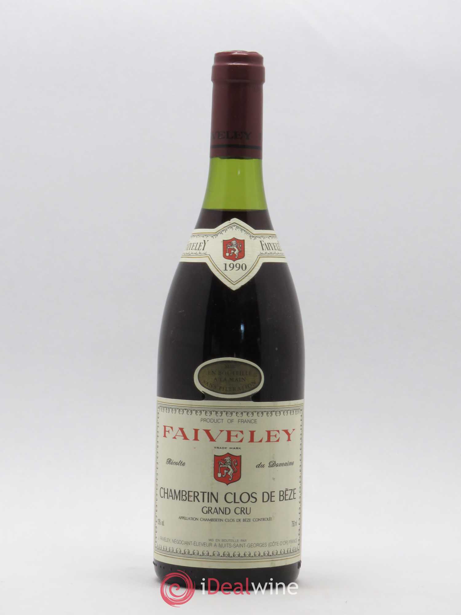 Chambertin Clos de Bèze Grand Cru Faiveley 1990 - Lot de 1 bouteille - 0