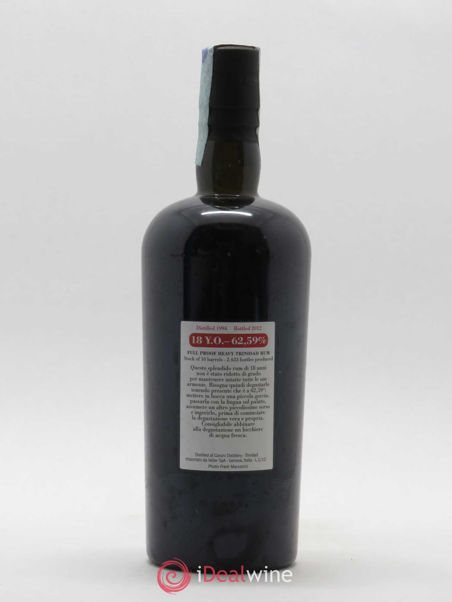 Rhum Trinidad et Tobago Caroni 18 ans d'âge 1994 - Lot de 1 bouteille - 1