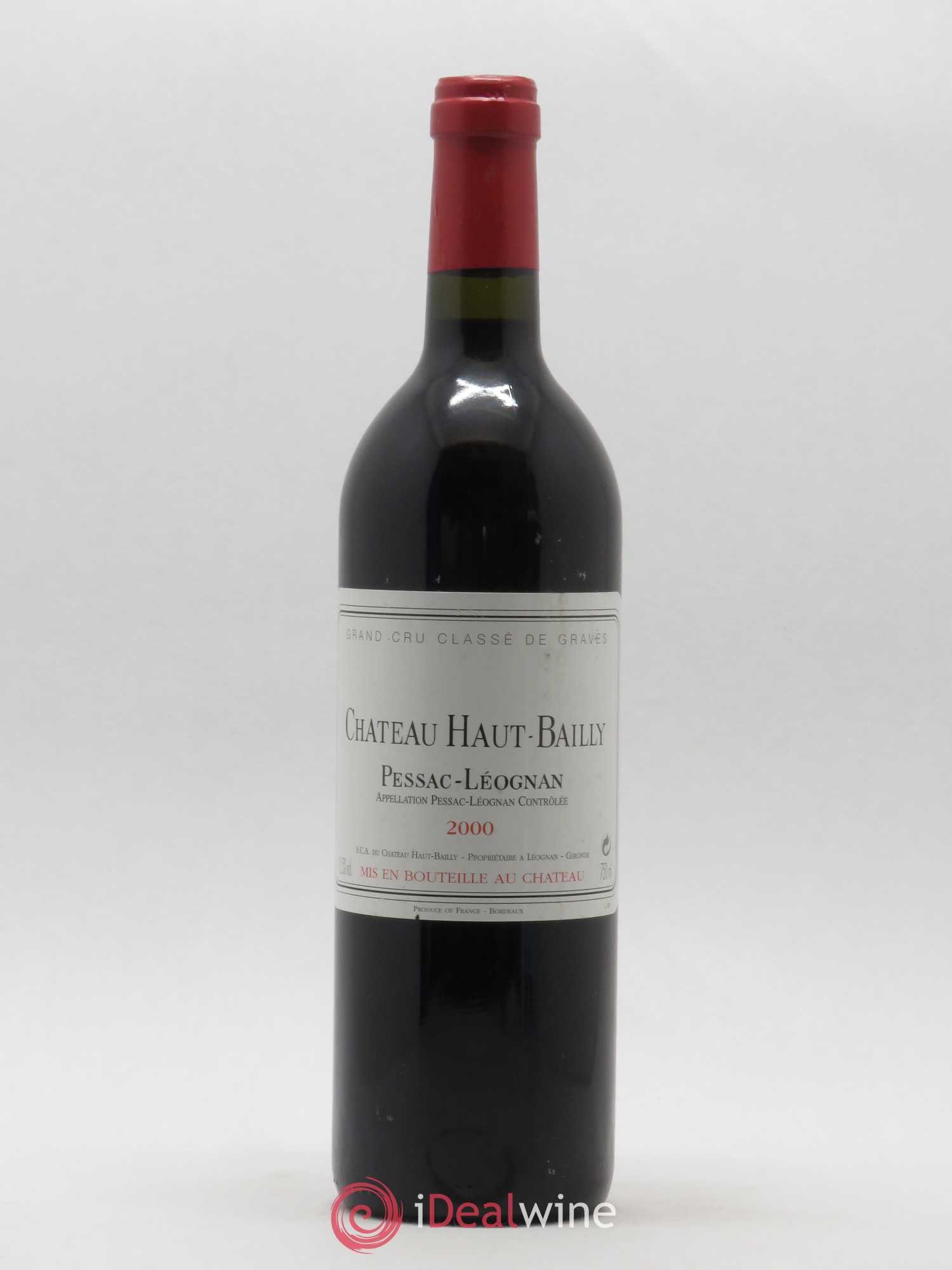 Château Haut-Bailly Cru Classé de Graves 2000 - Lot de 1 bouteille - 0