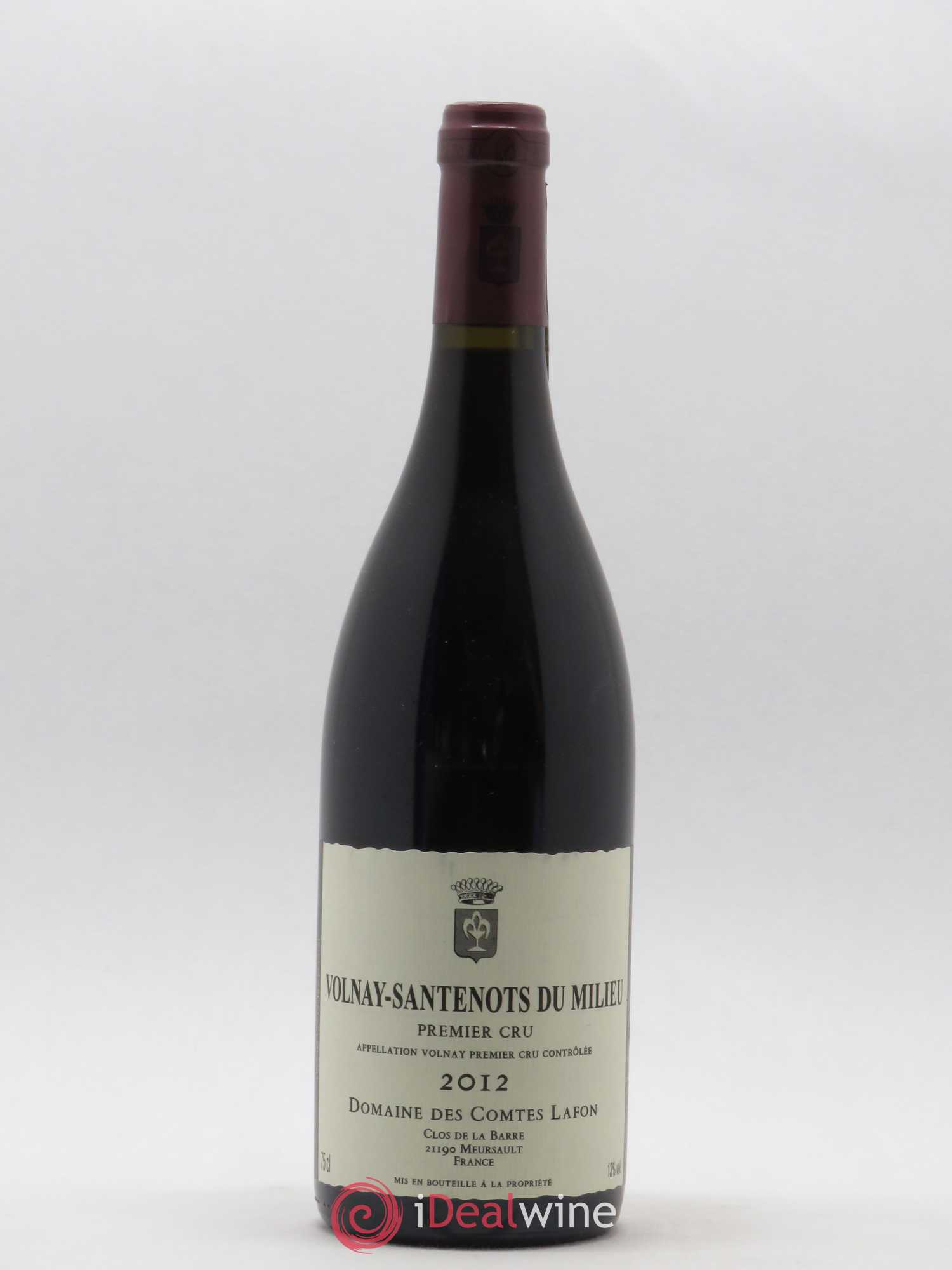 Volnay 1er Cru Santenots du Milieu Comtes Lafon (Domaine des) 2012 - Lot de 1 bouteille - 0