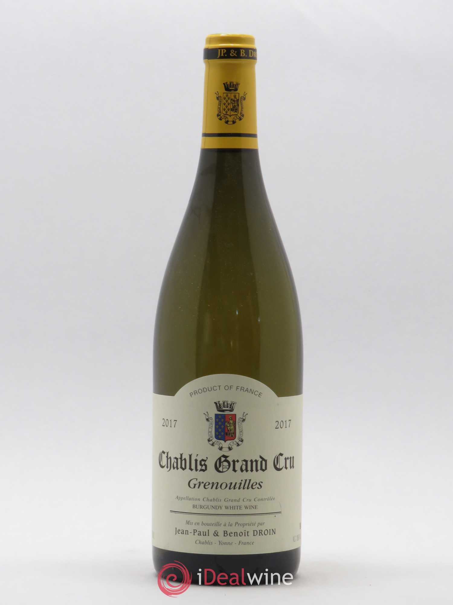 Chablis Grand Cru Grenouilles Jean-Paul & Benoît Droin (Domaine) 2017 - Lot de 1 bouteille - 0