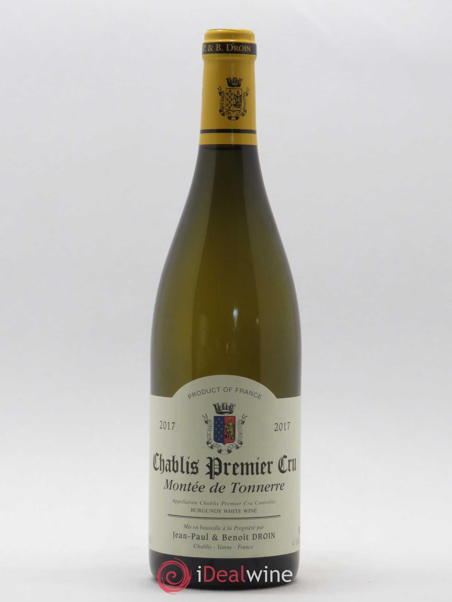 Chablis 1er Cru Montée de Tonnerre Jean-Paul & Benoît Droin (Domaine) 2017 - Lot de 1 bouteille - 0