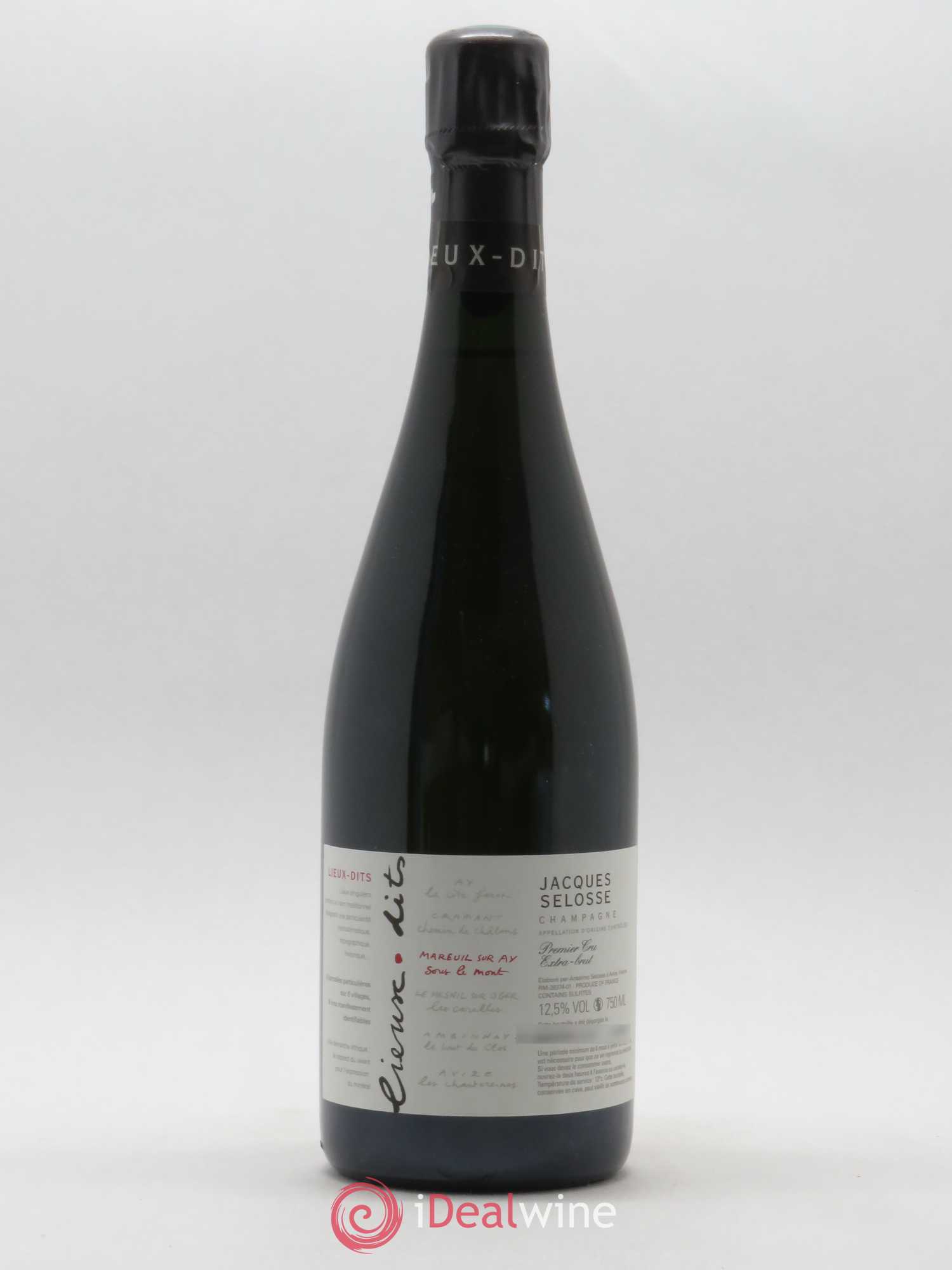 Mareuil sur Ay Sous le Mont Extra-Brut Jacques Selosse - Lot de 1 bouteille - 0