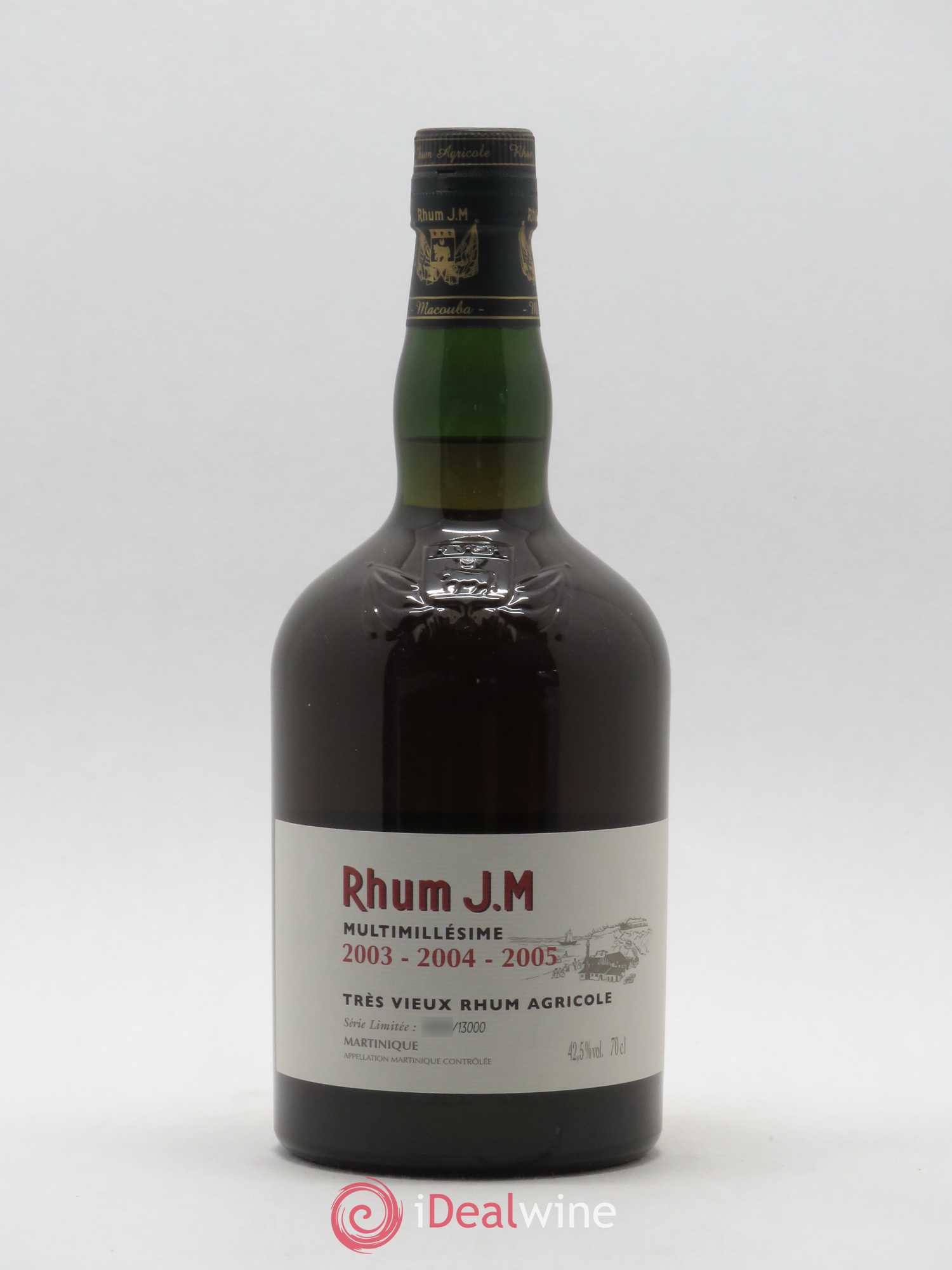 Rhum Martinique JM Multimillésimé 2002-2003-2004 - Posten von 1 Flasche - 0
