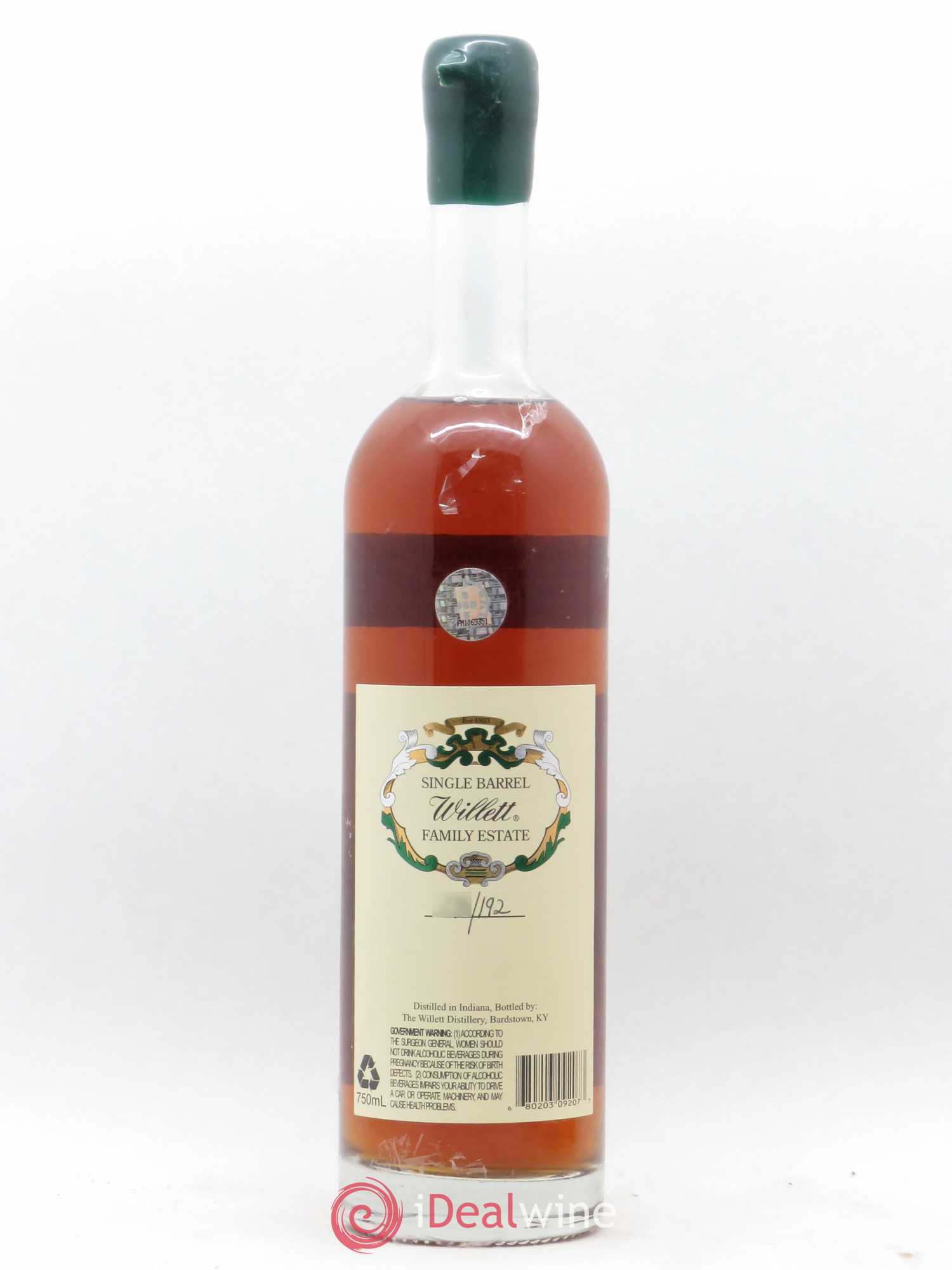 Whisky Kentucky/USA Straight Rye Willett Family Estate 5 ans - Posten von 1 Flasche - 1