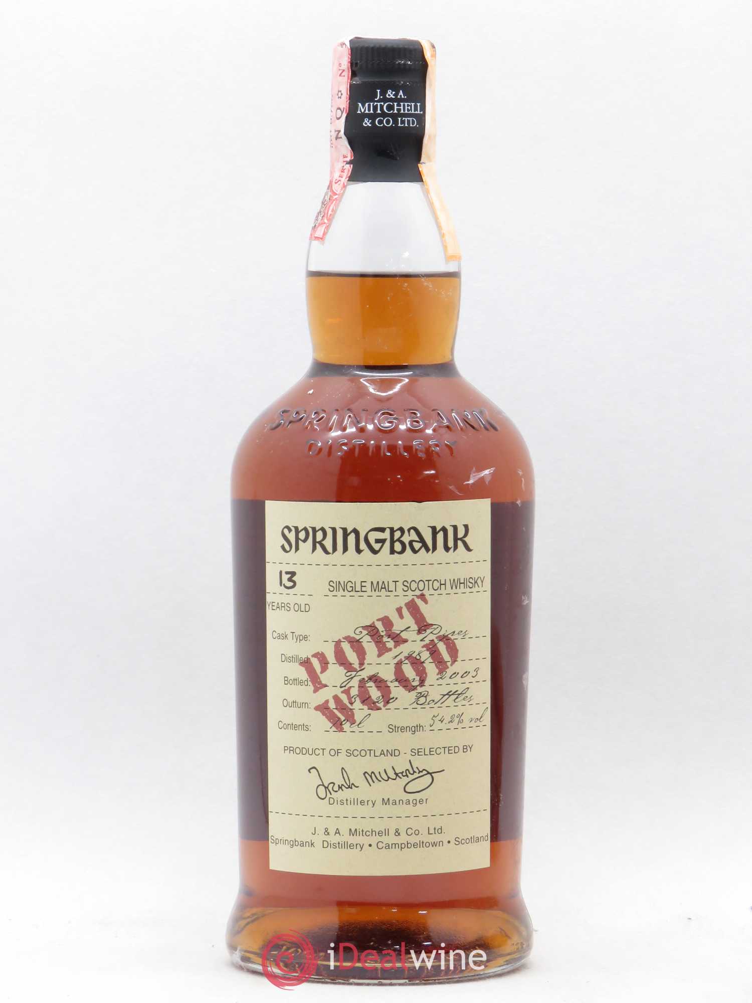 Whisky Cambeltown/Ecosse Springbank 13 ans Porto Wood - Posten von 1 Flasche - 0