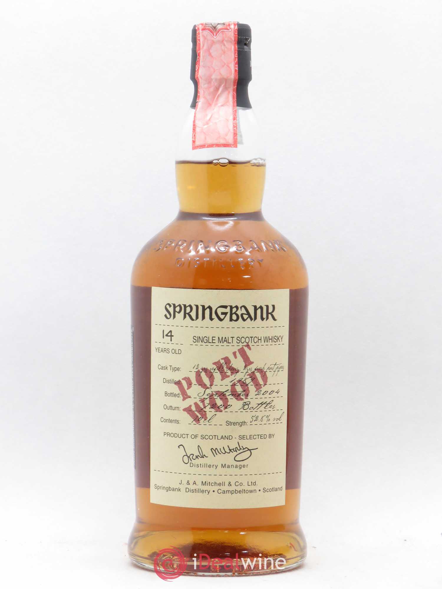 Whisky Cambeltown/Ecosse Springbank 14 ans Porto Wood - Posten von 1 Flasche - 0