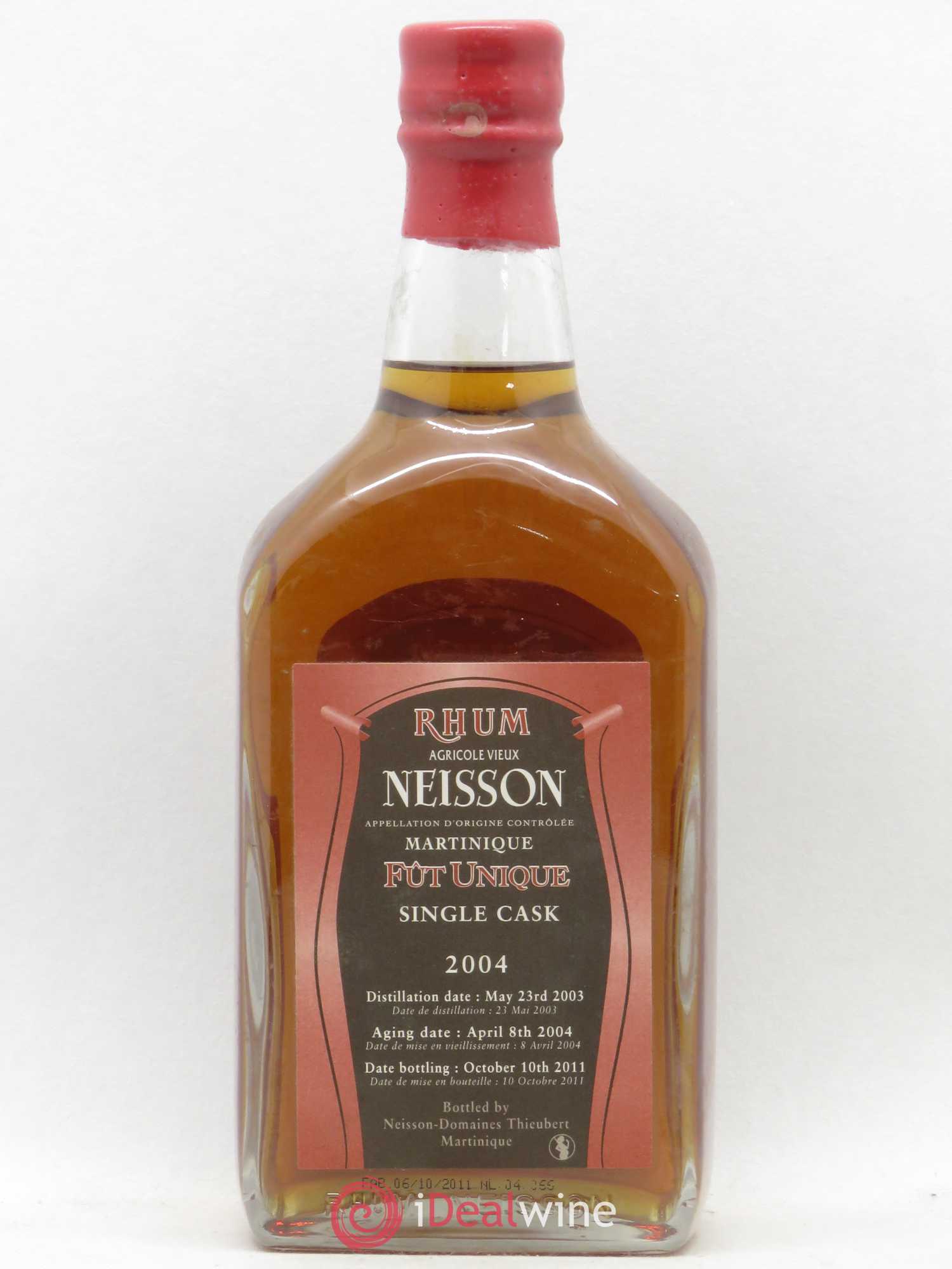 Rhum Martinique Neisson Rhum Agricole Vieux 2004 - Lot of 1 bottle - 1
